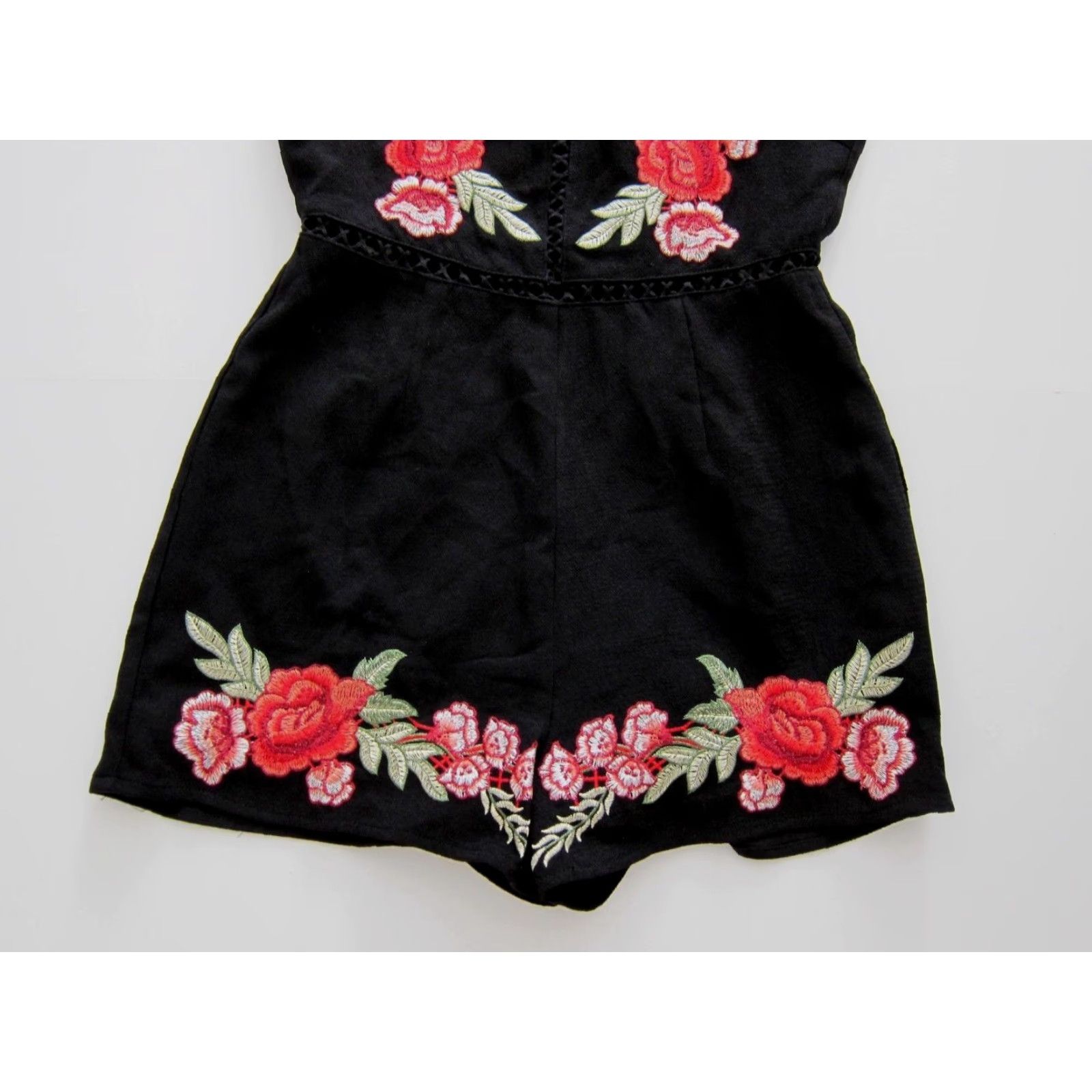 Vintage She + Sky Black Romper Women’s Size Small Jumper" Size S / US 4 / IT 40 - 6 Thumbnail