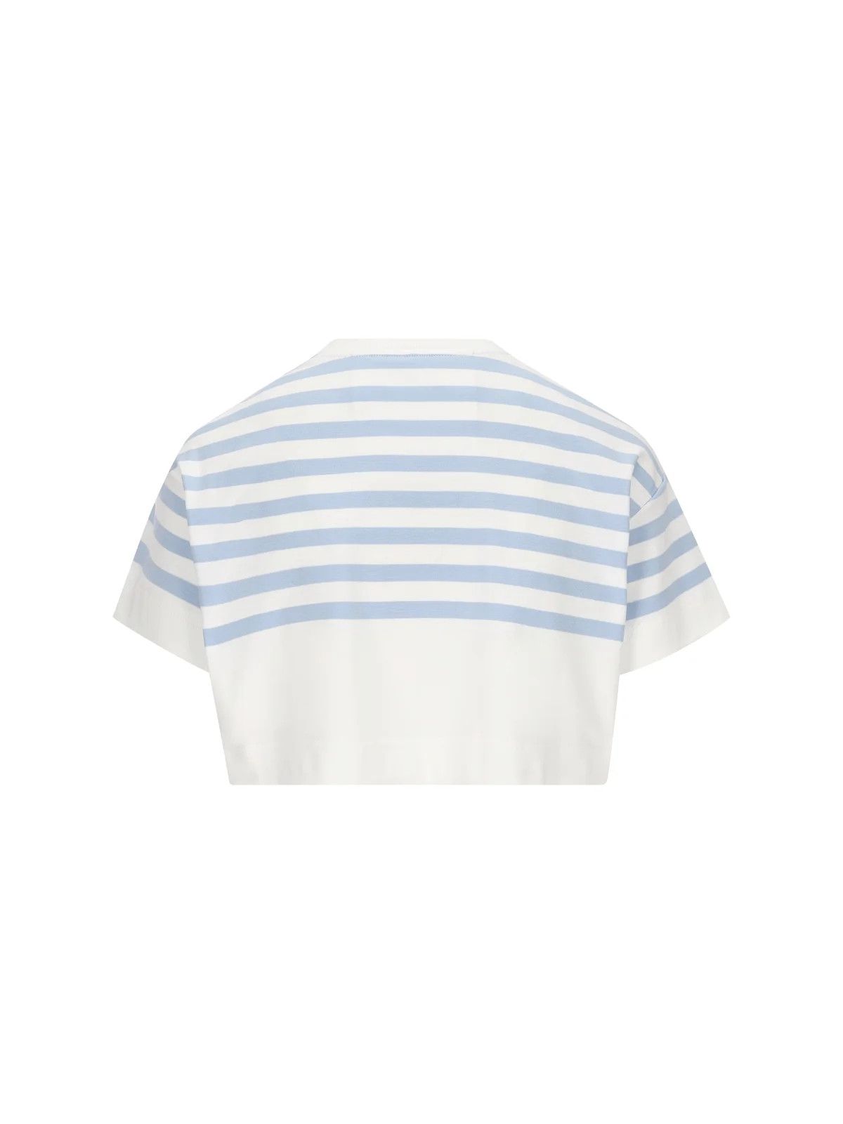 Givenchy o1srvl11e0725 Logo Plaque Cropped T-Shirt in White Size S / US 4 / IT 40 - 2 Thumbnail