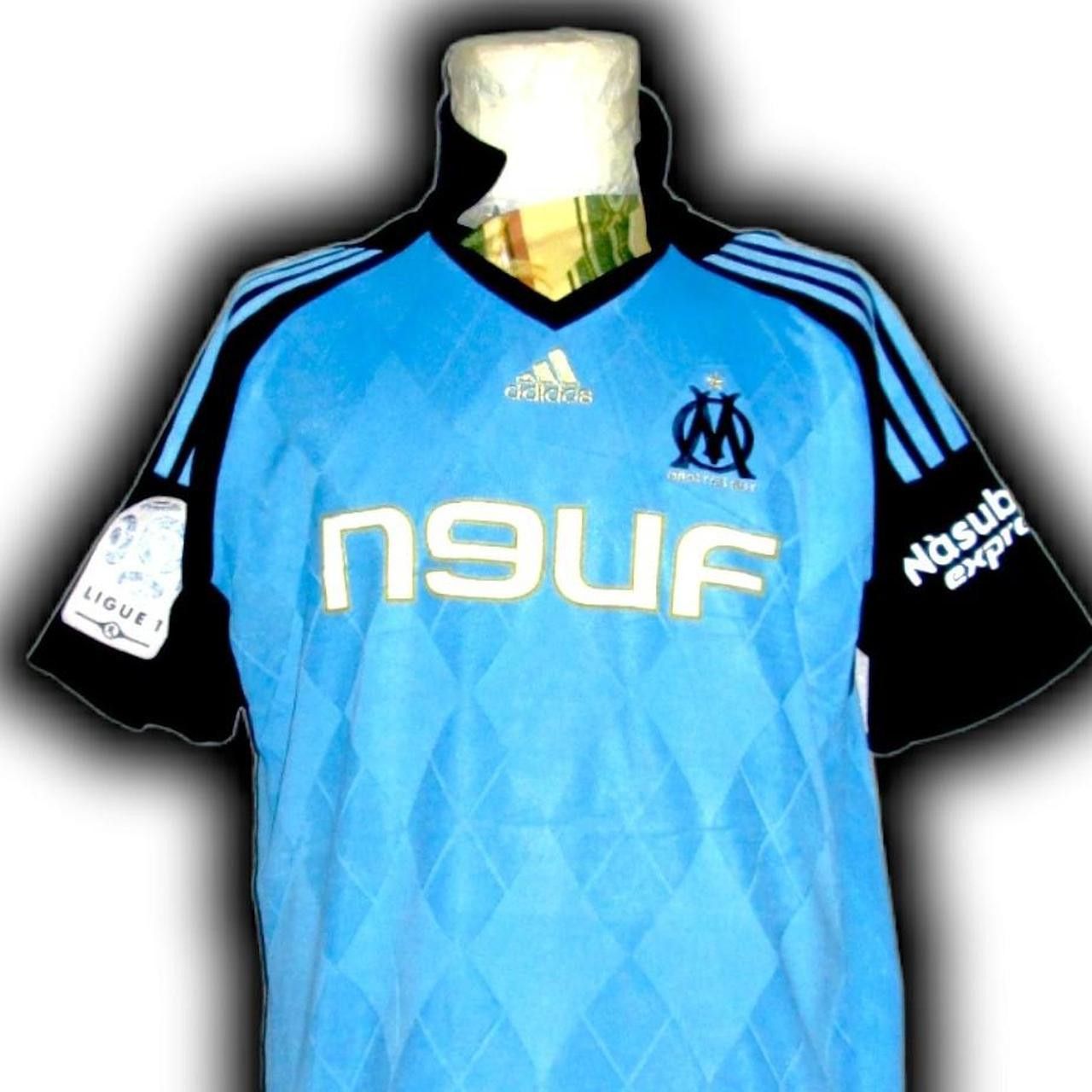 Adidas Olympique Marseille France 2008 2009 Away Shirt Jersey Size US M / EU 48-50 / 2 - 4 Thumbnail