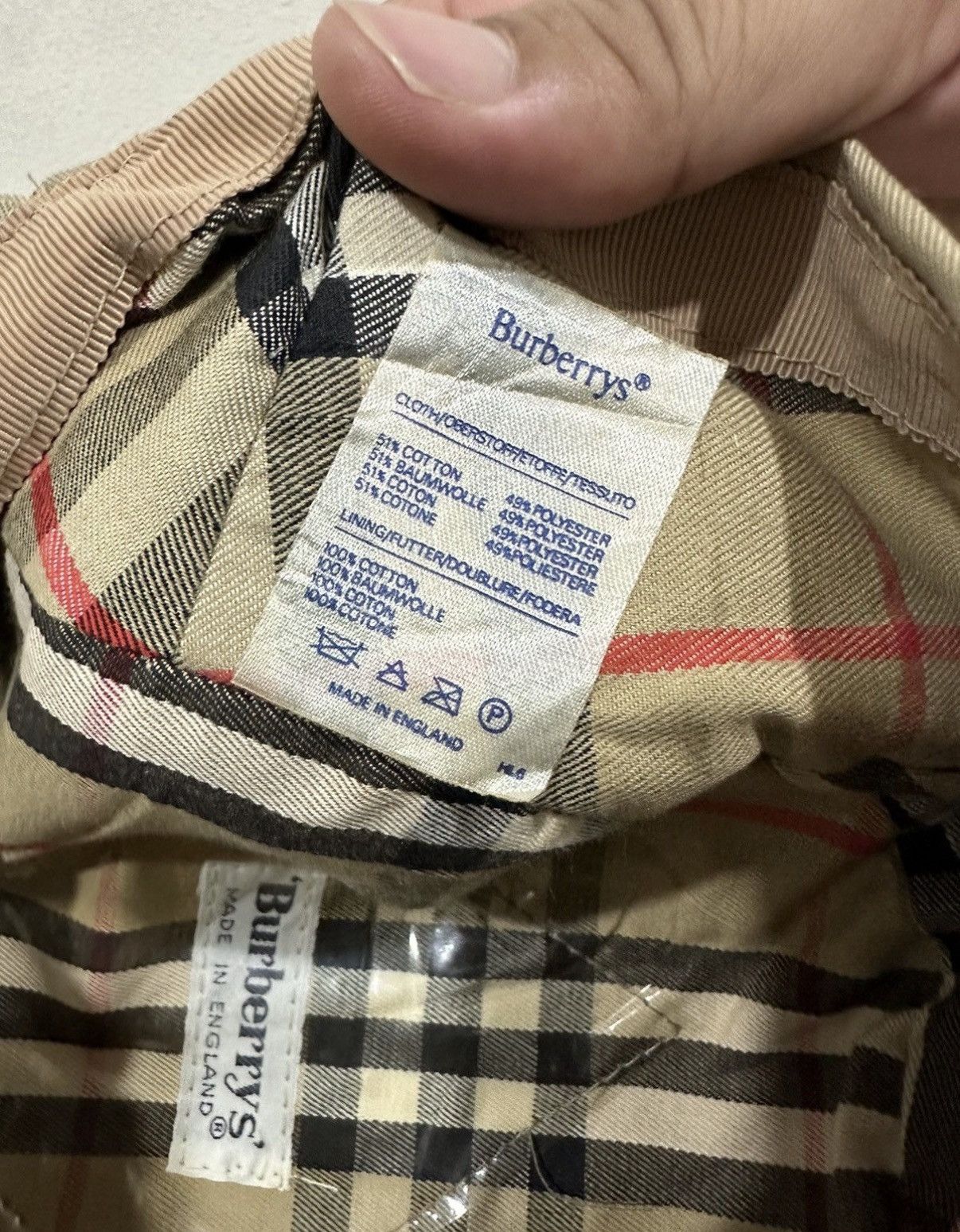 Burberry VTG Burberry Golf Nova Checked Hat Size ONE SIZE - 10 Thumbnail