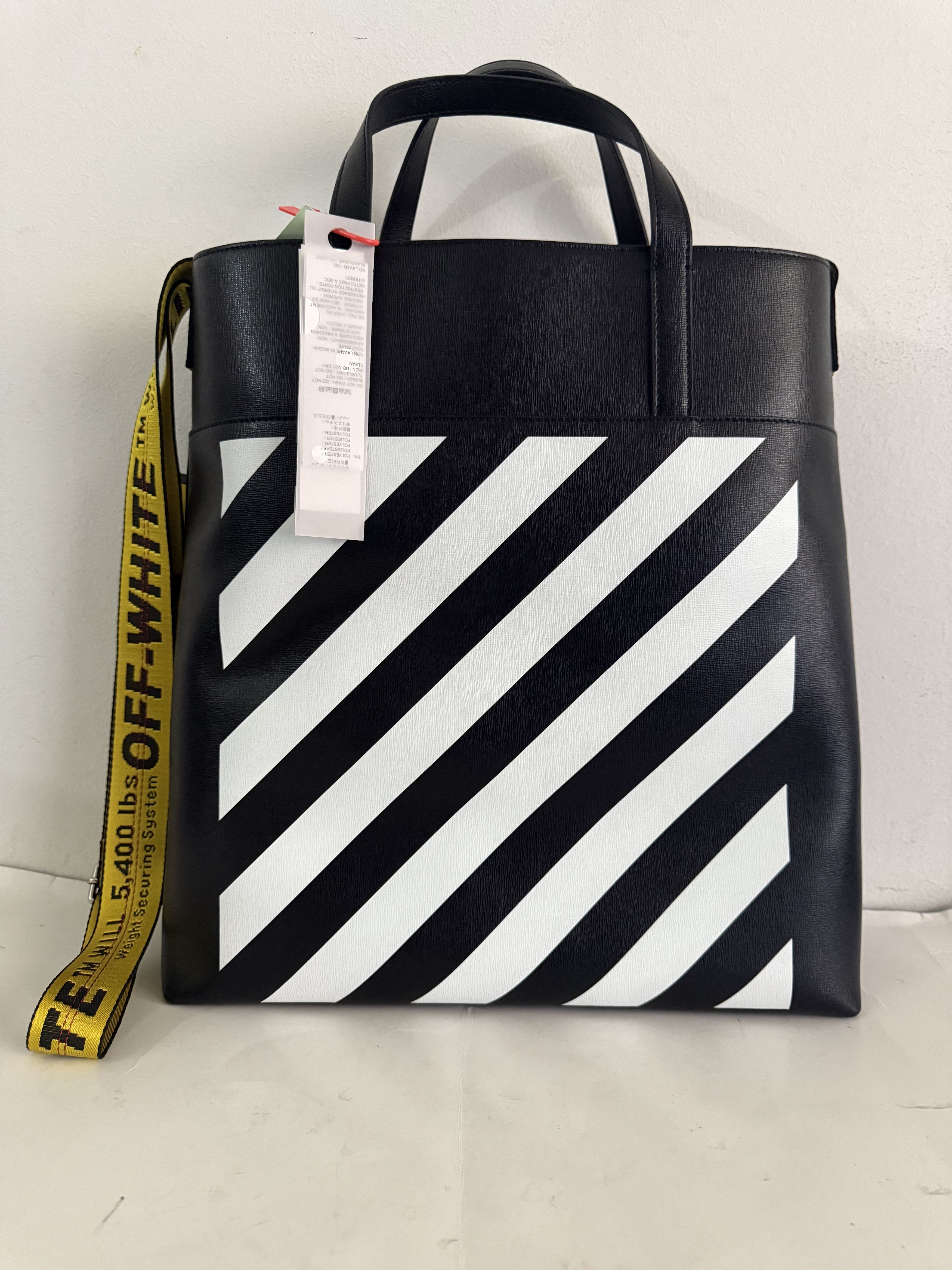 Off-White Off White Tote Black Leather Size ONE SIZE - 4 Thumbnail