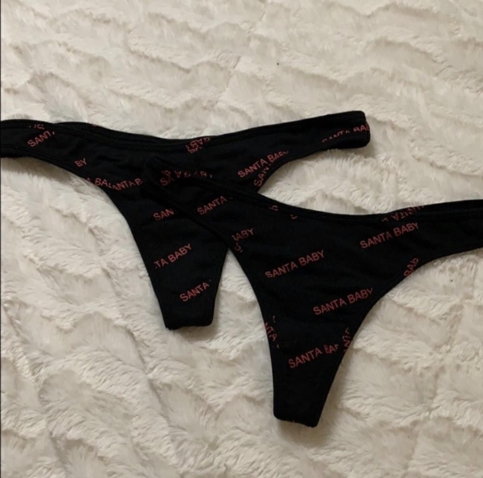 Forever 21 2- (FOREVER 21) Santa baby thongs Size ONE SIZE - 1 Thumbnail