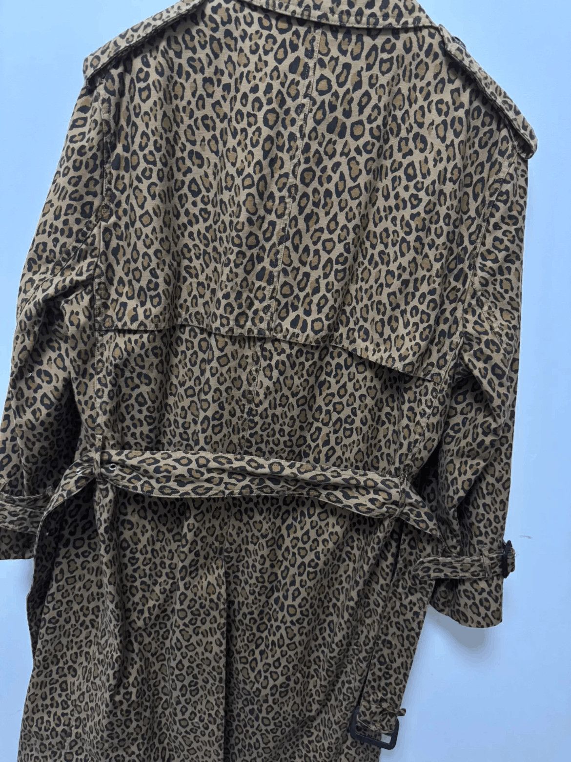 Saint Laurent Paris Sz 44 Saint Laurent Paris by Hedi 16SS Leopard Trench Coat Size US S / EU 44-46 / 1 - 4 Thumbnail