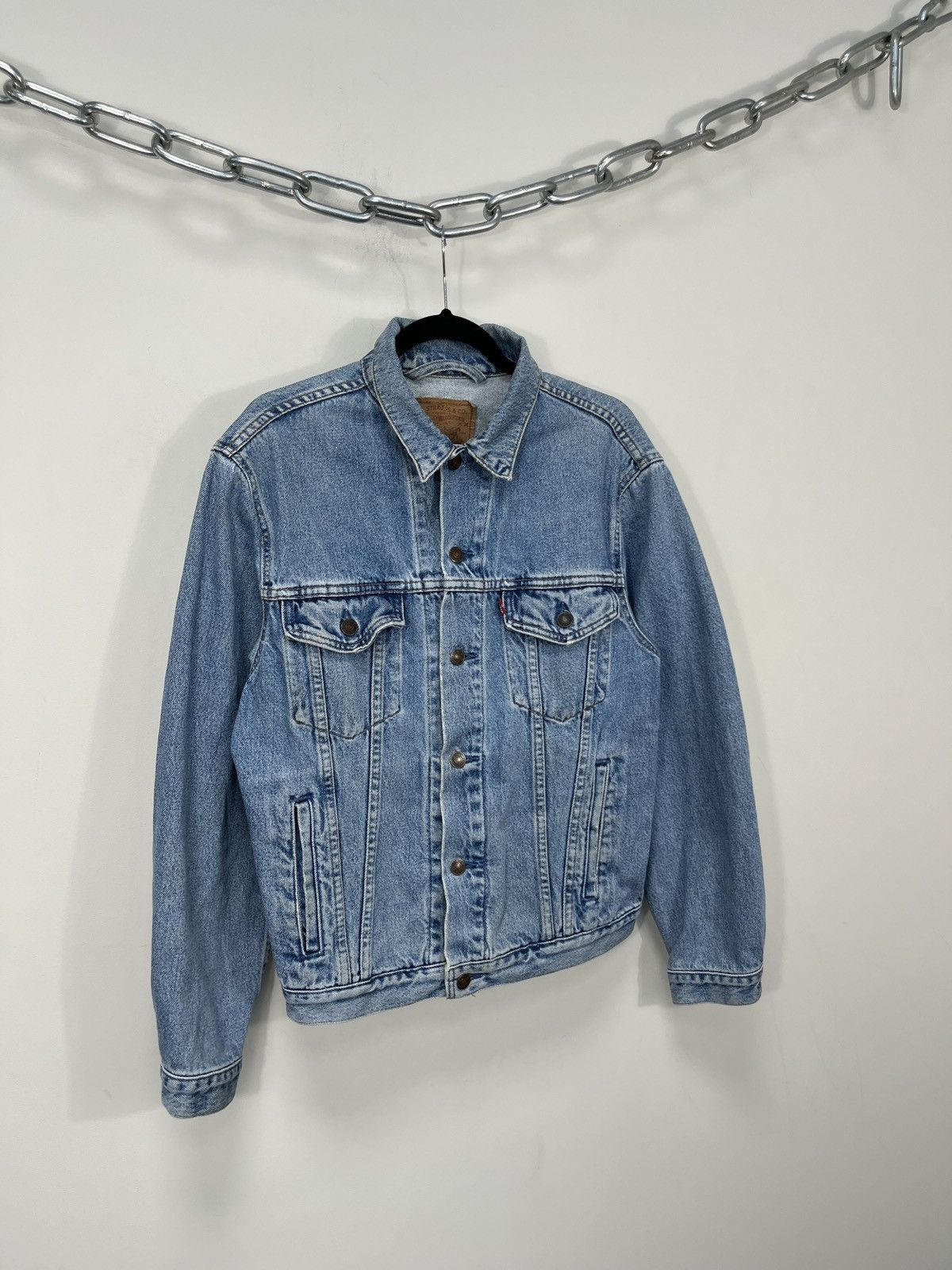 Levi's Vintage Levi’s USA Light Blue Hype Denim Jacket Size US M / EU 48-50 / 2 - 2 Thumbnail
