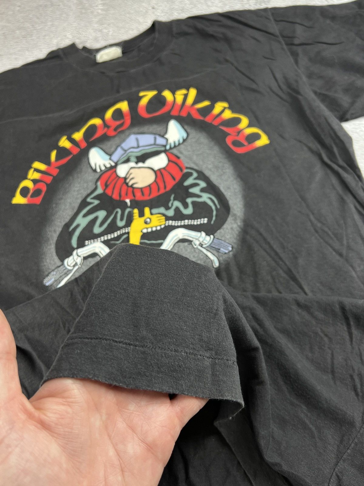 Cartoon Network Vintage 90s Hagar the Horrible American Comic Biker Viking Size US L / EU 52-54 / 3 - 2 Thumbnail