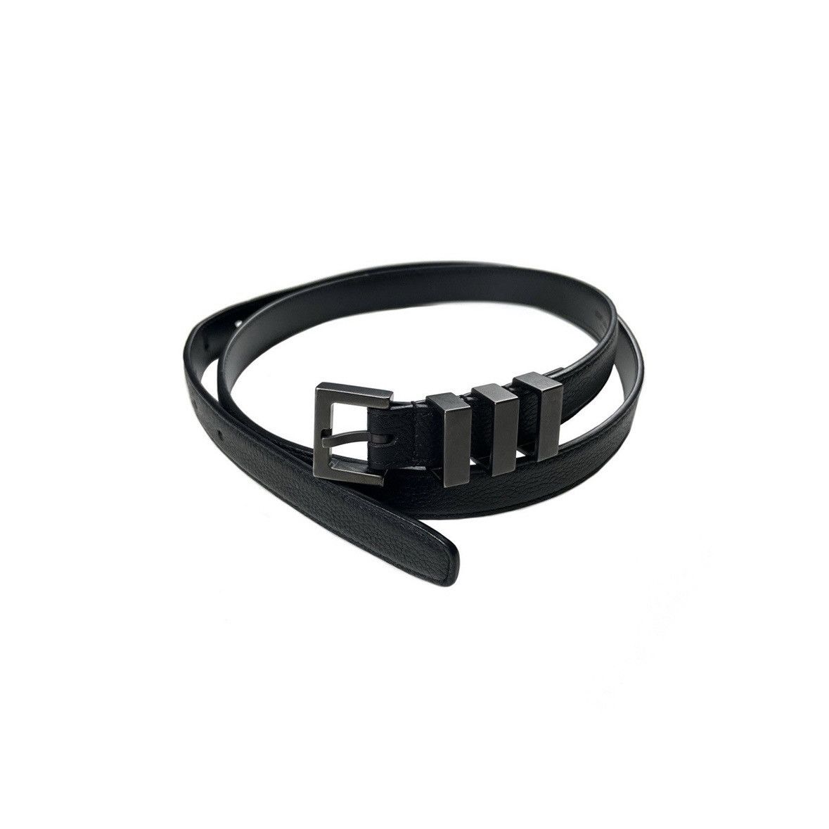 Saint Laurent Paris SAINT LAURENT PARIS SS13 BLACK 3 PASSANT BELT Size 32 - 1 Thumbnail
