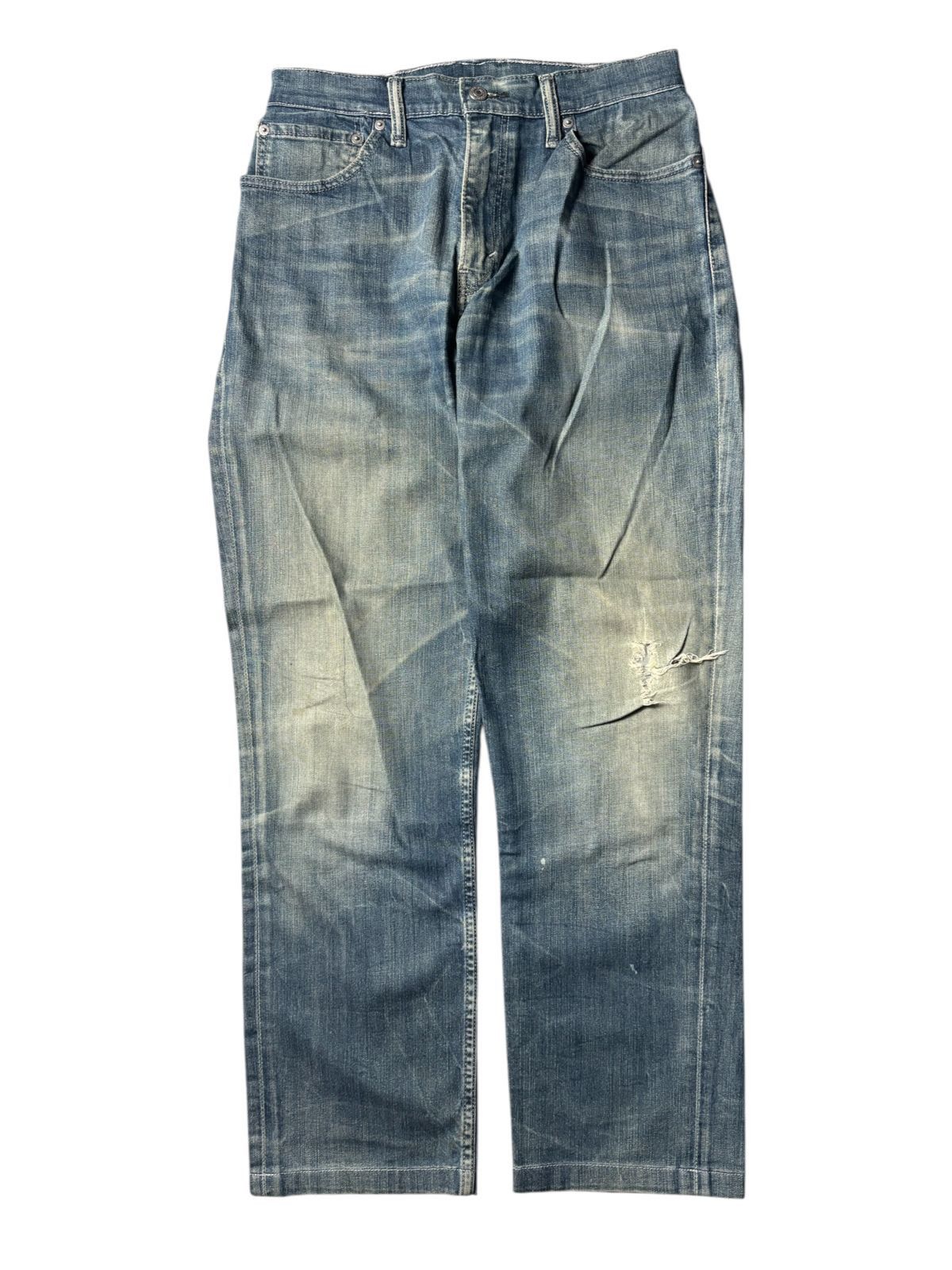 Levi's 2000s Levis Mud Wash Distressed Jeans Size US 28 / EU 44 - 1 Thumbnail