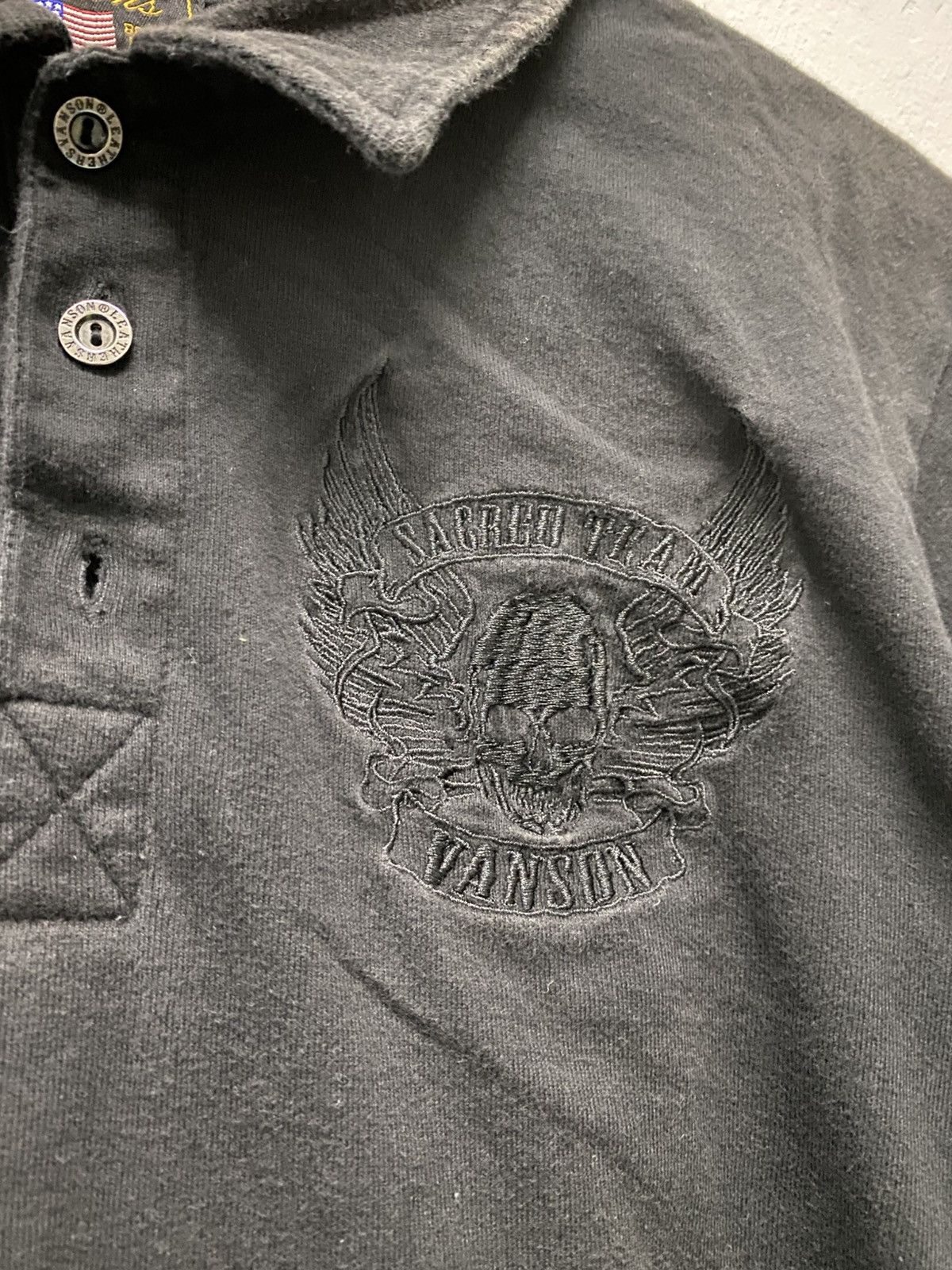 Japanese Brand × Vanson Leathers × Vintage 🔥Vintage Vanson Big Skull Logo Size US M / EU 48-50 / 2 - 7 Thumbnail