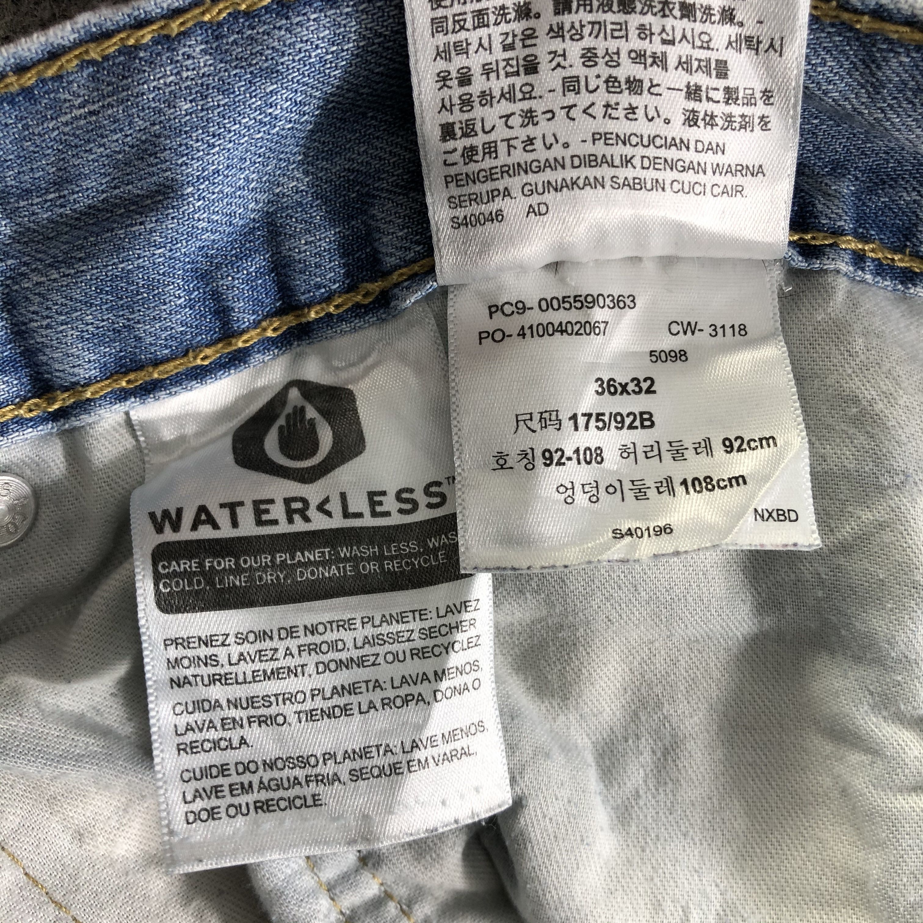 Levi's Vintage Light Wash Levis 559 Jeans-J4284 Size US 38 / EU 54 - 11 Thumbnail