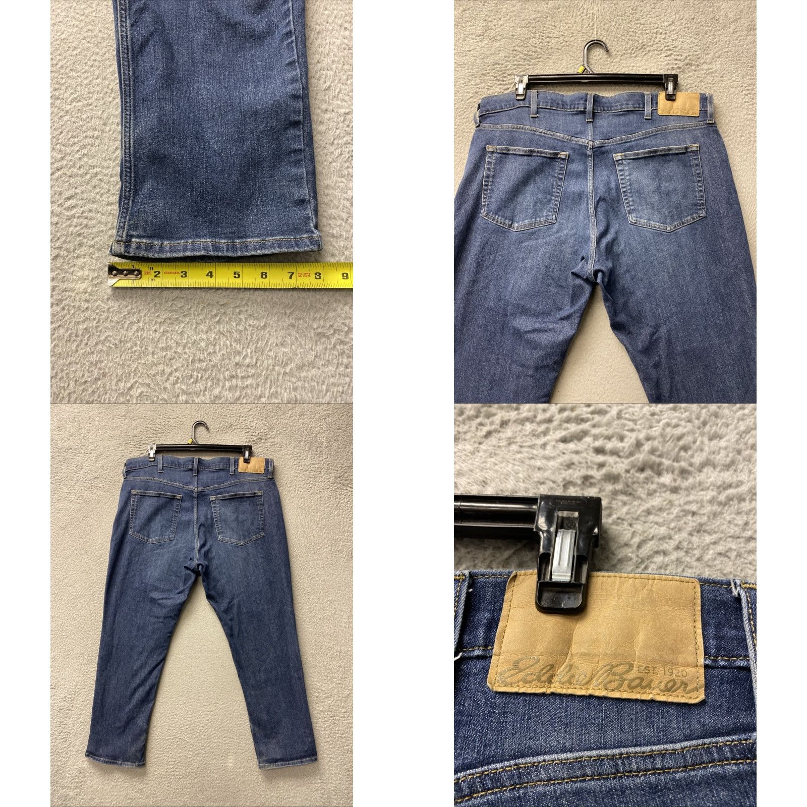 Eddie Bauer Eddie Bauer Jeans Men Slim Straight 40x29 Blue Denim 5-Pocket Logo Zip Closure Regular Waist Slim Fit Men’s Jeans Size US 40 / EU 56 - 8 Thumbnail