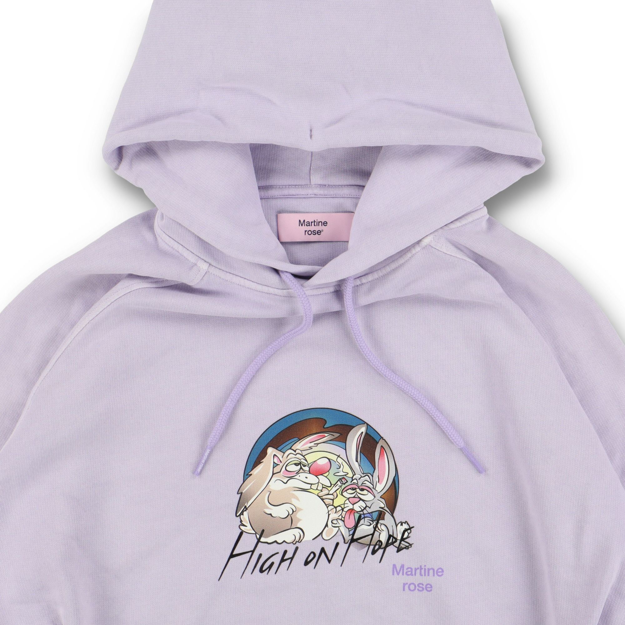 Martine Rose Lilac High on Hope Oversized Raglan Hoodie Size S / US 4 / IT 40 - 5 Thumbnail