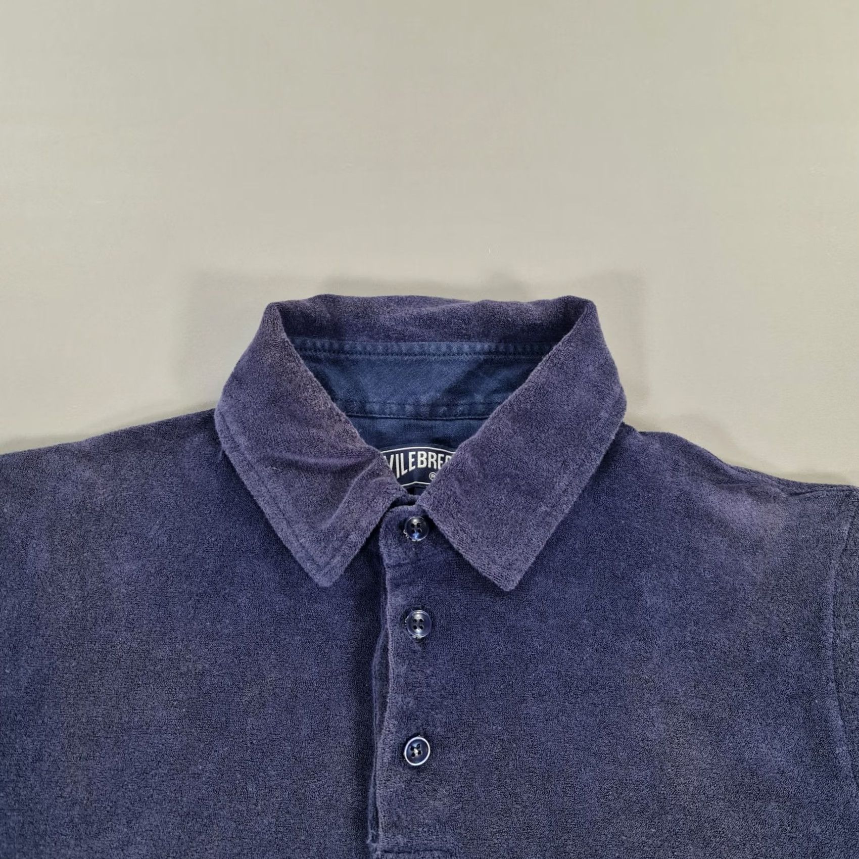Vilebrequin Vilebrequin Mens Polo Shirt Navy Blue Medium Terry Cotton Preppy Short Sleeve - Slim Fit Size US M / EU 48-50 / 2 - 2 Thumbnail