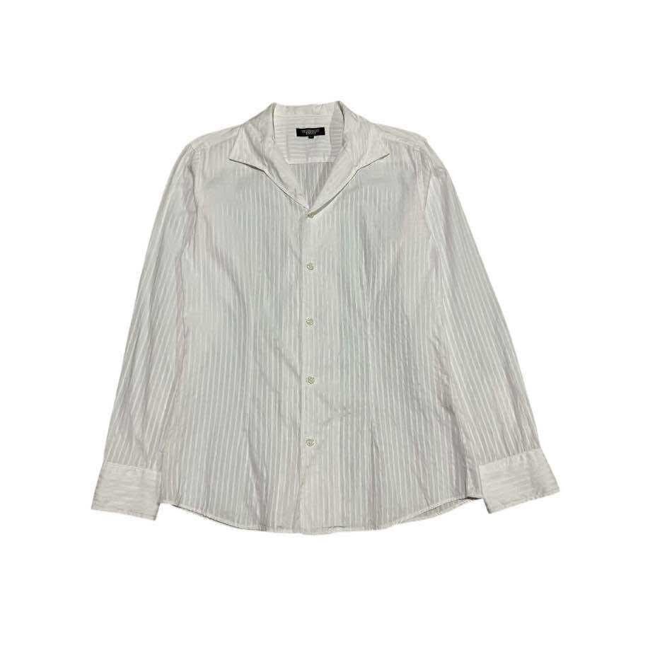 トップス TORNADO MART Lace-Up Stripe Shirt M Tornado Mart 🔥Tornado Mart Stripes Long sleeve shirt | Grailed