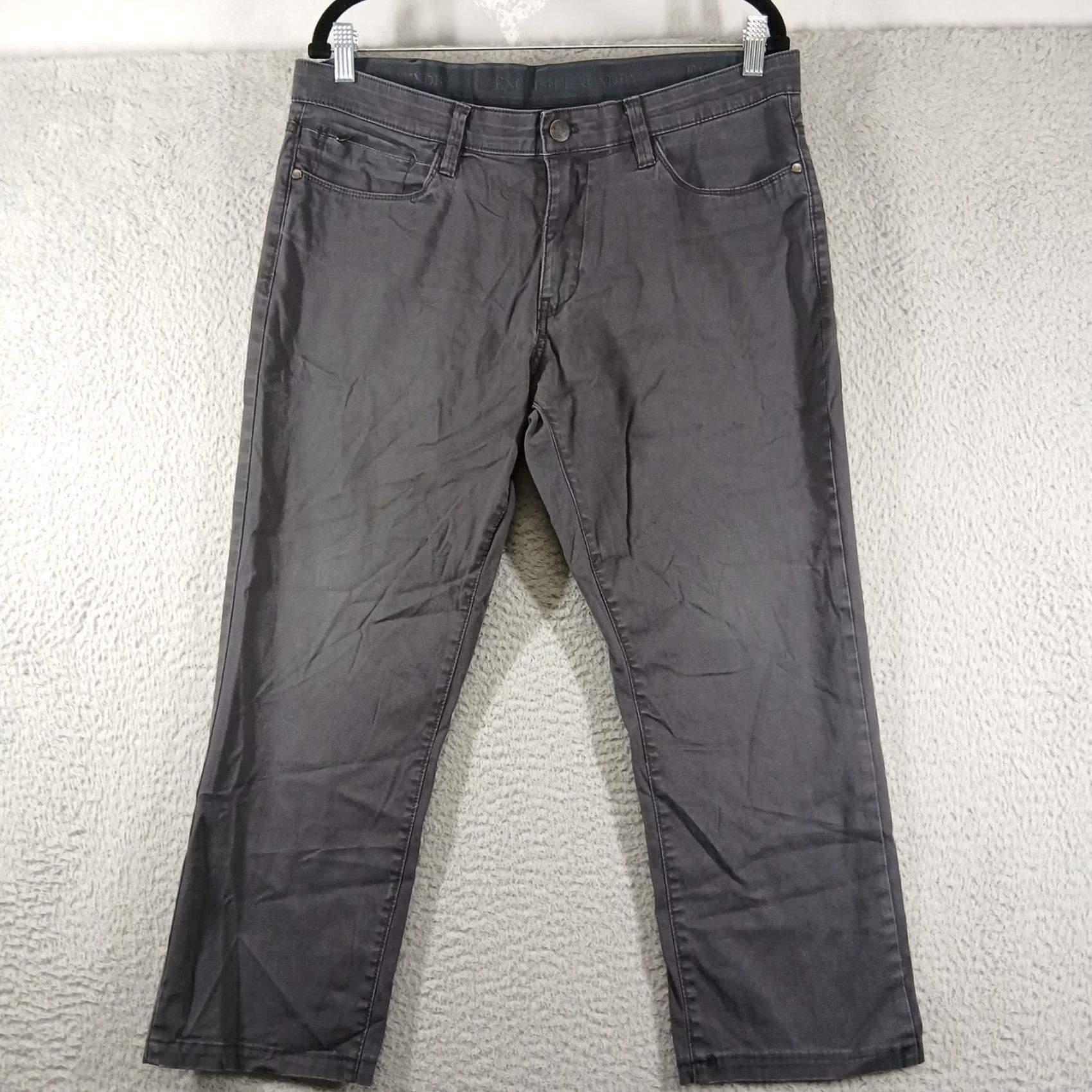 English Laundry English Laundry Pants Gray 34 x 30 5-Pocket Stretch Twill Size US 34 / EU 50 - 2 Thumbnail