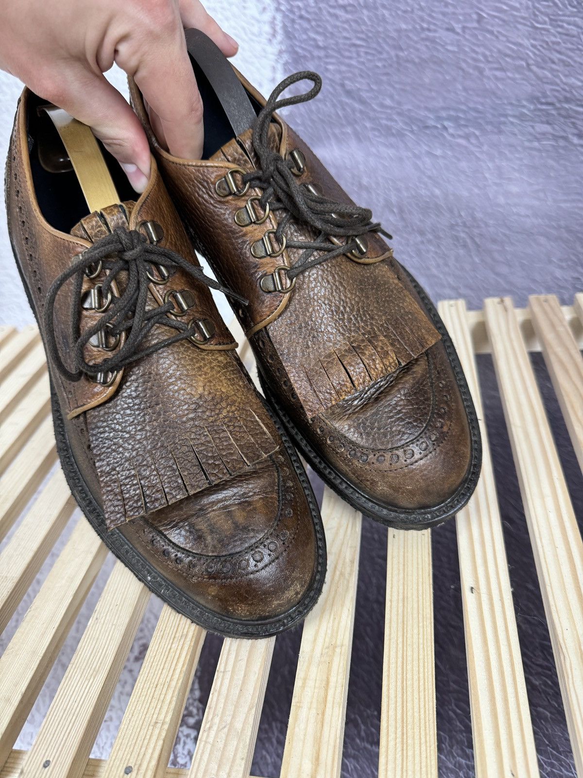 Fendi Fendi Roma leather brown loafers casual shoes Size US 9 / EU 42 - 10 Thumbnail