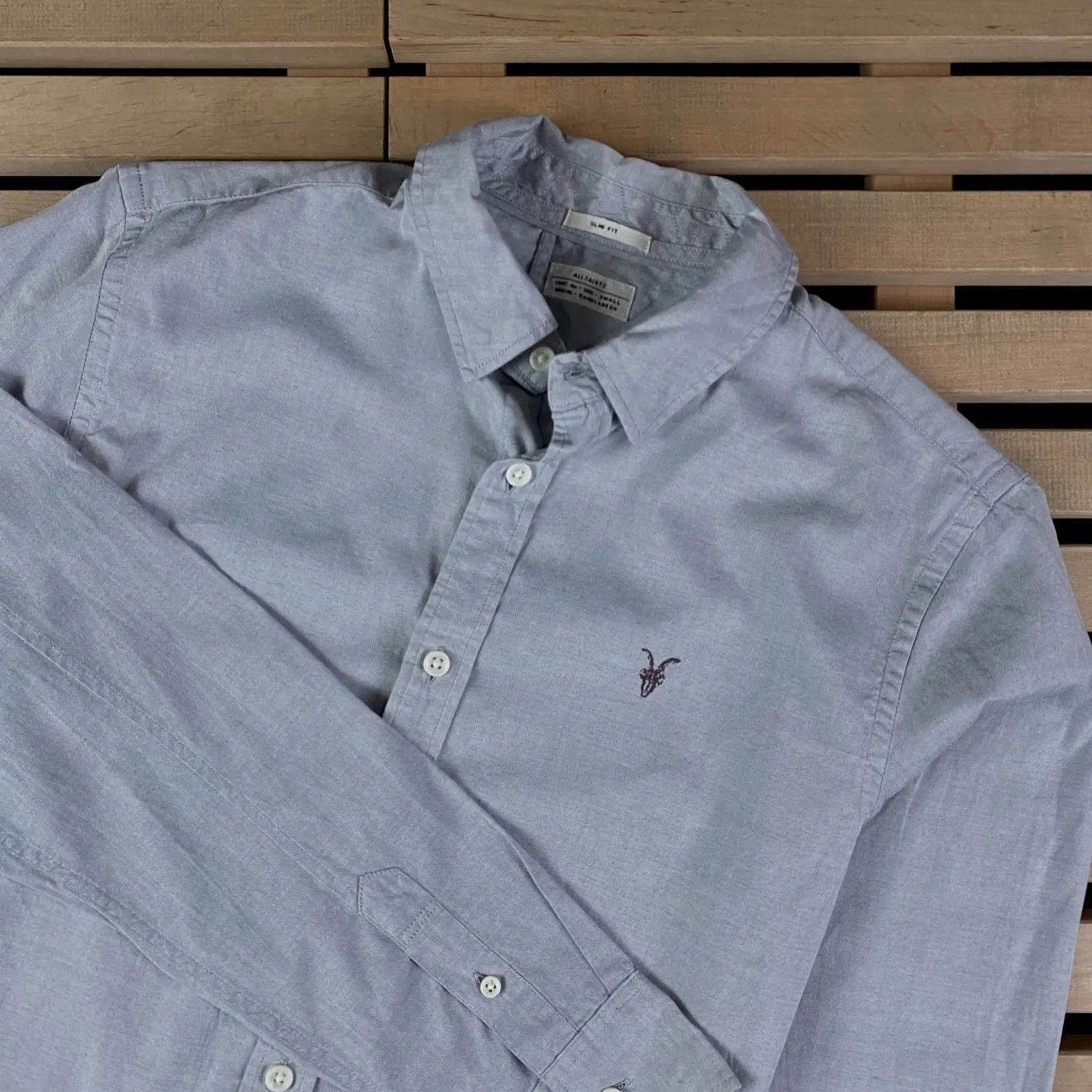 Allsaints Mens Long Sleeve Shirts AllSaints Size S Cotton Size US S / EU 44-46 / 1 - 2 Thumbnail