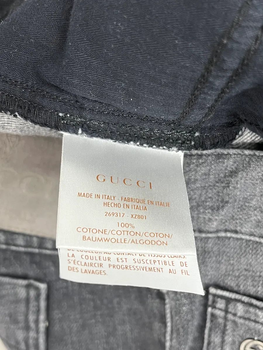 Gucci 2010s Gucci Grey Denim Straight-Leg Jeans Size US 33 - 13 Thumbnail