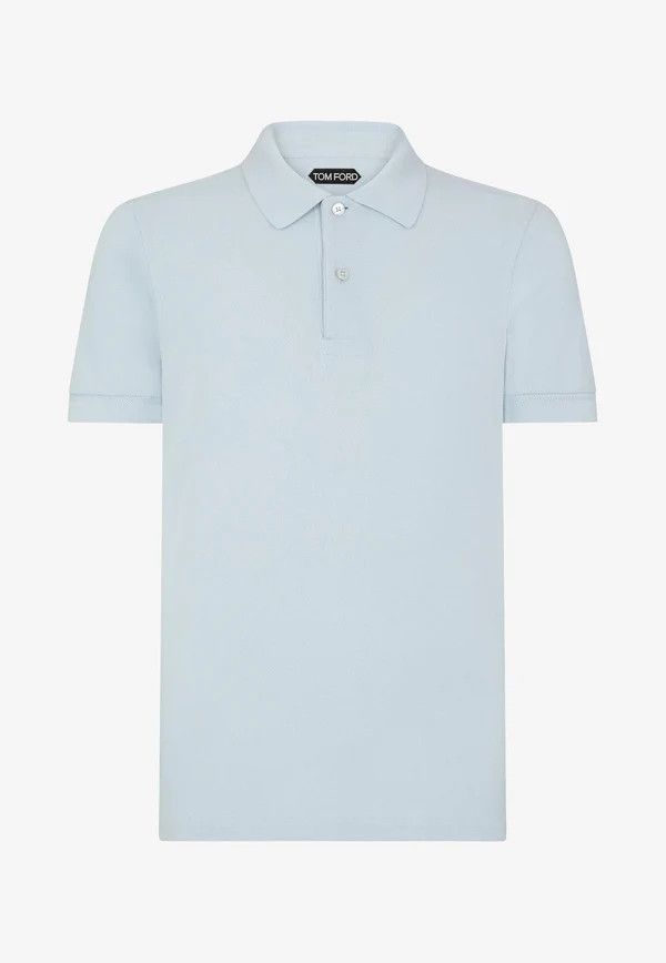 Tom Ford o1w1db10425 JPS002 Polo Shirt in Light Blue Size US S / EU 44-46 / 1 - 1 Thumbnail