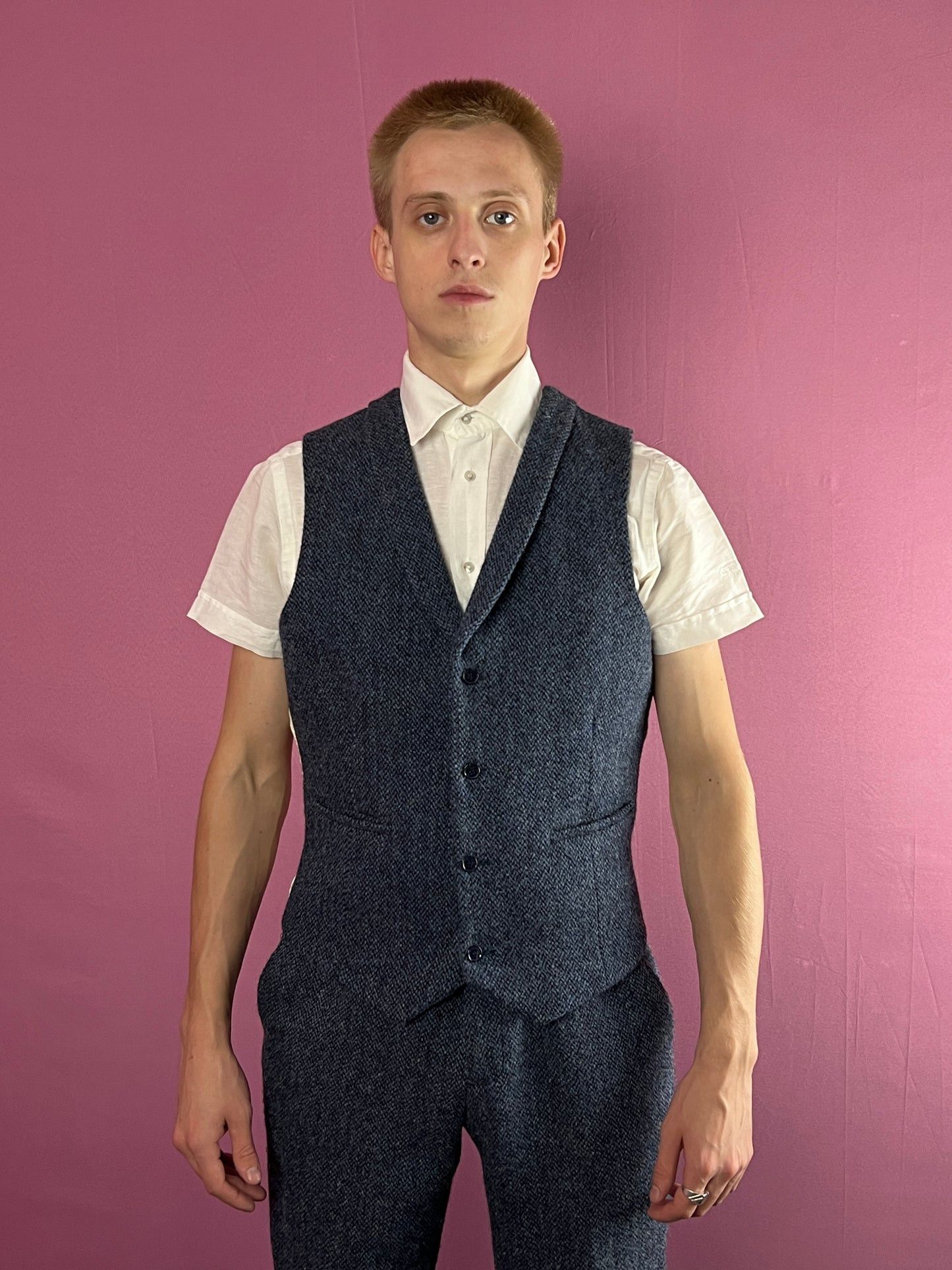 Harris Tweed Harris Tweed Vintage Glen Check 3 Piece Suit 40R Size 40R - 8 Thumbnail
