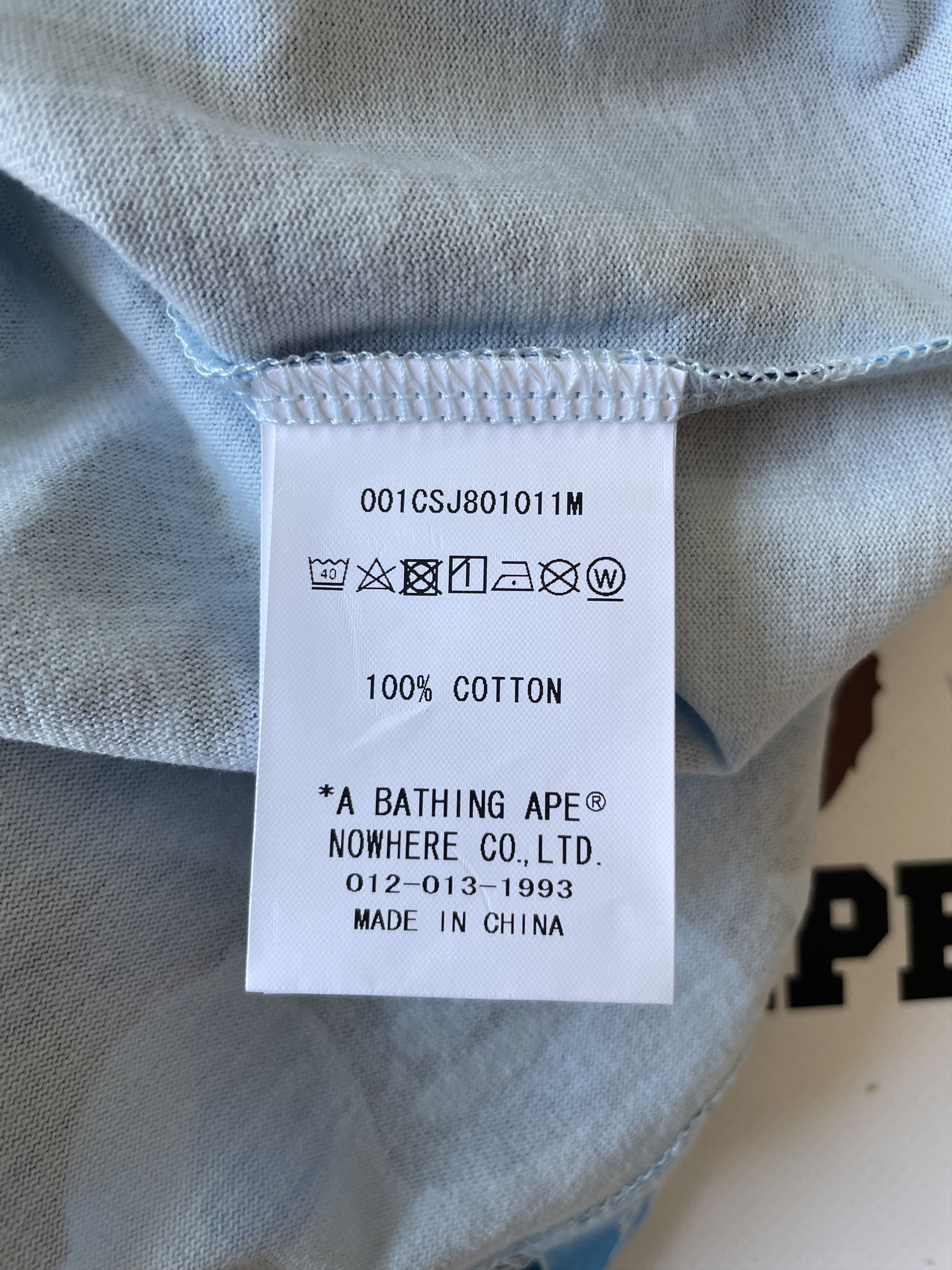 Bape BAPE ABC CAMO COLLEGE TEE Size US L / EU 52-54 / 3 - 6 Thumbnail