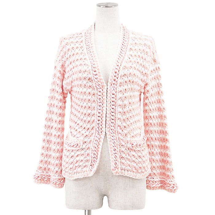 Chanel Chanel Chanel P58578 Tweed Cotton Blend Cardigan Cotton Tops P58578 DUTY FREE for USA Size ONE SIZE - 1 Thumbnail