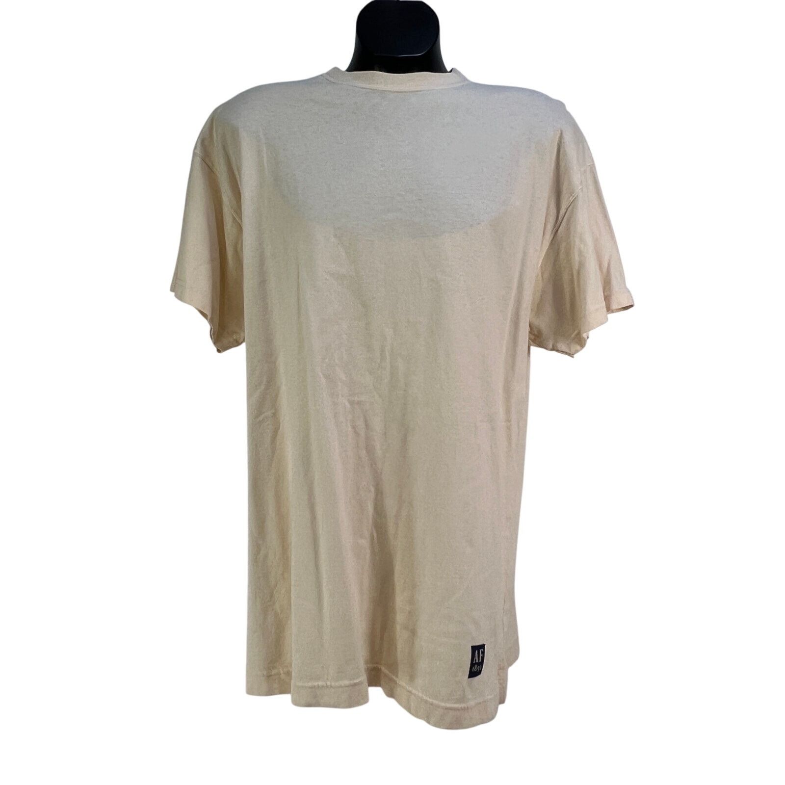 Abercrombie & Fitch × Vintage Vintage Abercrombie & Fitch T Shirt Ivory Yellow Cotton Ttop Size US L / EU 52-54 / 3 - 1 Thumbnail