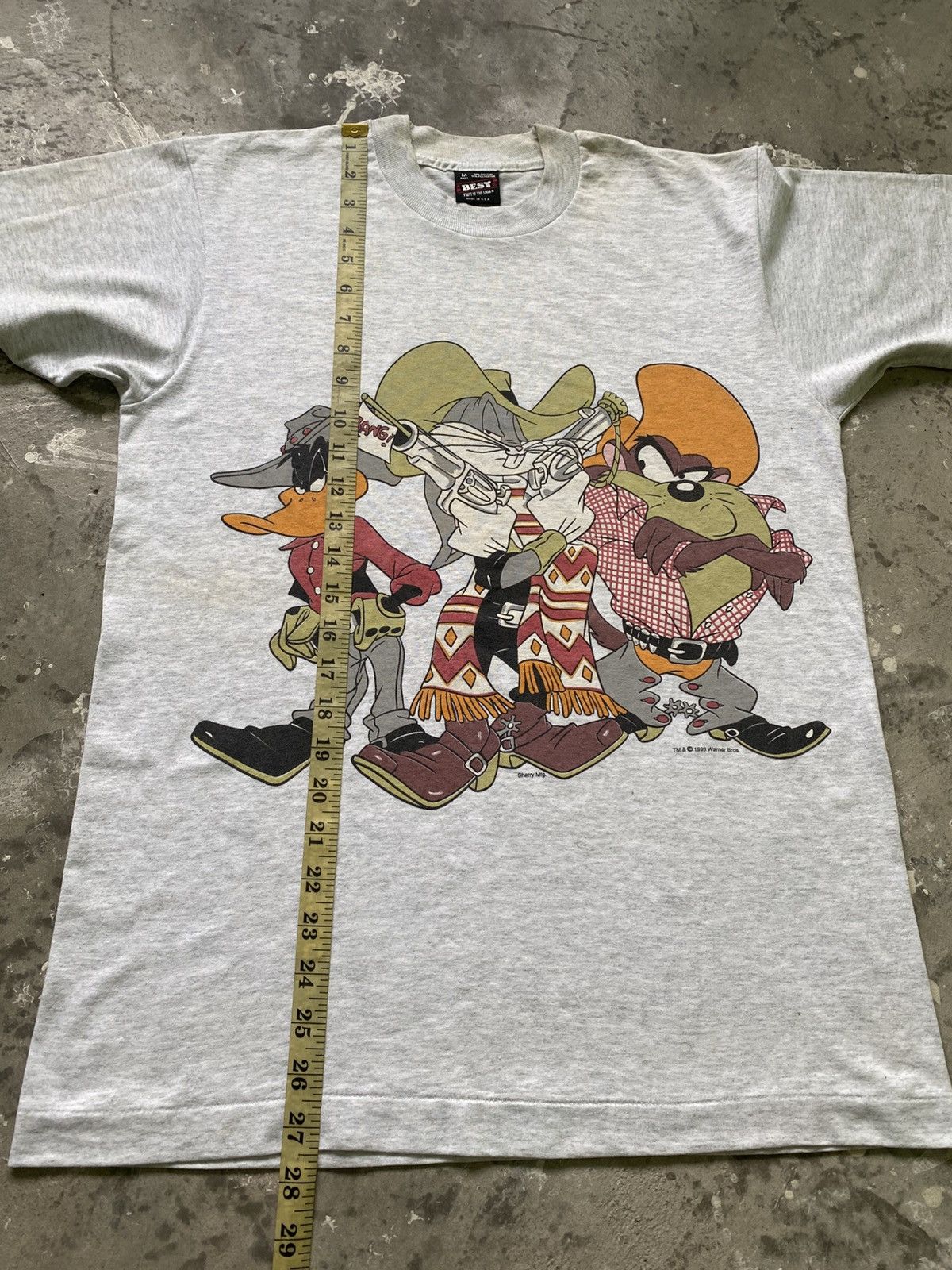 Cartoon Network Vintage 1993 Looney Tunes Cowboy By Warner Bros T Shirt Size US M / EU 48-50 / 2 - 16 Thumbnail