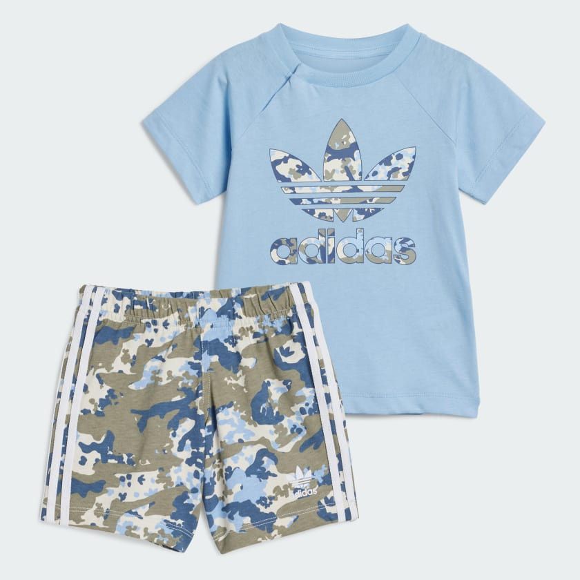 Adidas Adidas Kids Camo Short Tee Set Size 6-9M Size US XXS / EU 40 - 1 Thumbnail