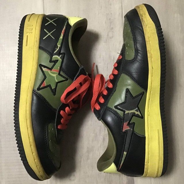 Bape × Kaws × Nigo KAWS × BAPE STA Leather Sneakers a bathing ape star NIGO Size US 8.5 / EU 41-42 - 4 Thumbnail