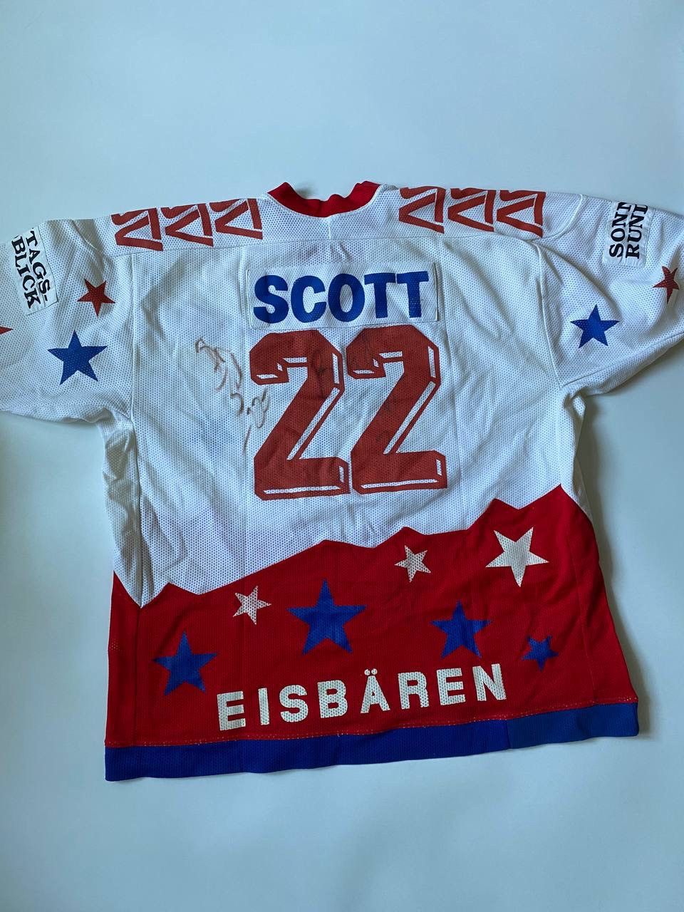 NHL Vintage hockey jersey Eishockey trikot Hammer Eisbären Scott Size US XL / EU 56 / 4 - 8 Thumbnail