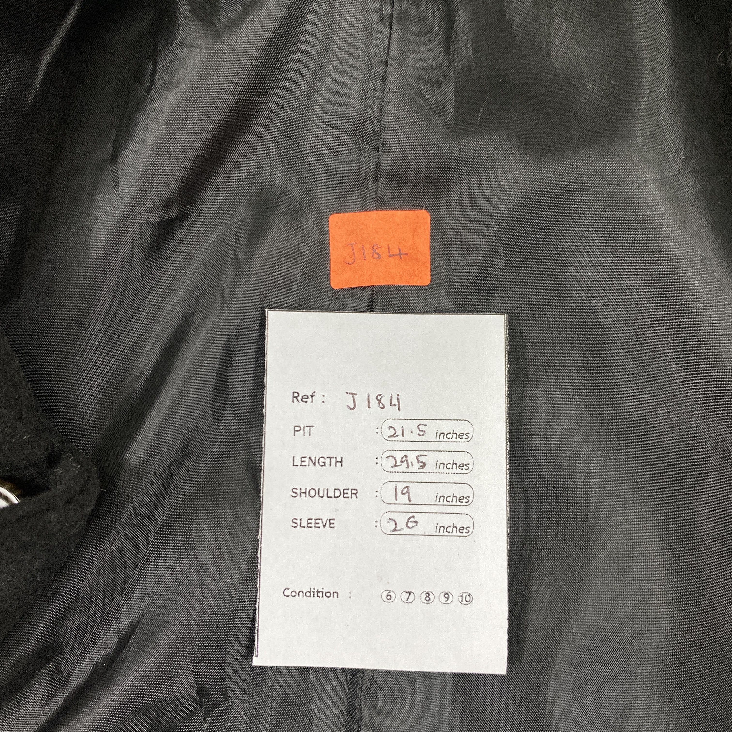 Japanese Brand Kansai Jeans Black Wool Coat Jacket -J184 Size US S / EU 44-46 / 1 - 5 Thumbnail