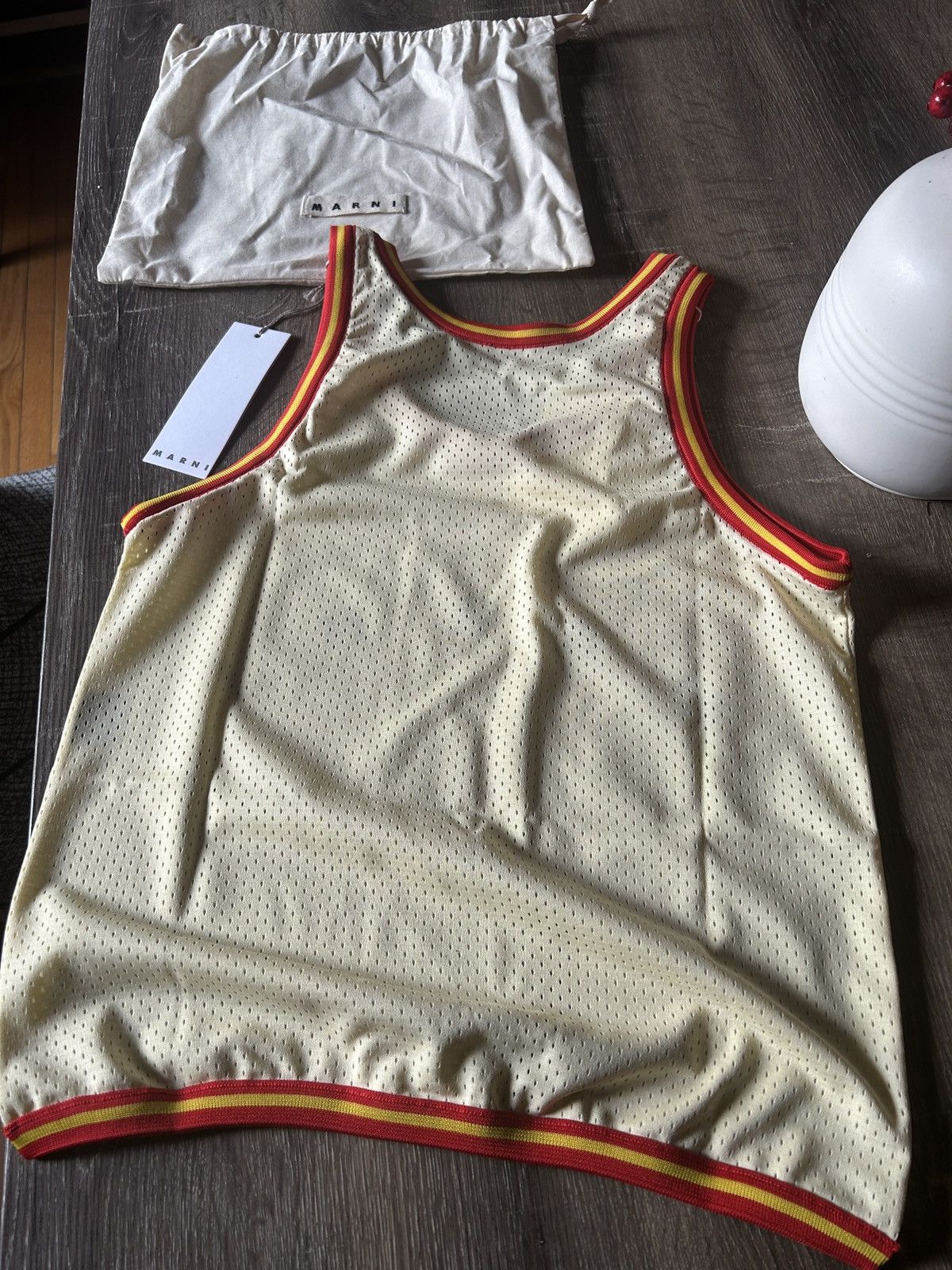 Marni Marni basketball jersey handbag tote 👜 🏀 accessory italy Size ONE SIZE - 2 Thumbnail