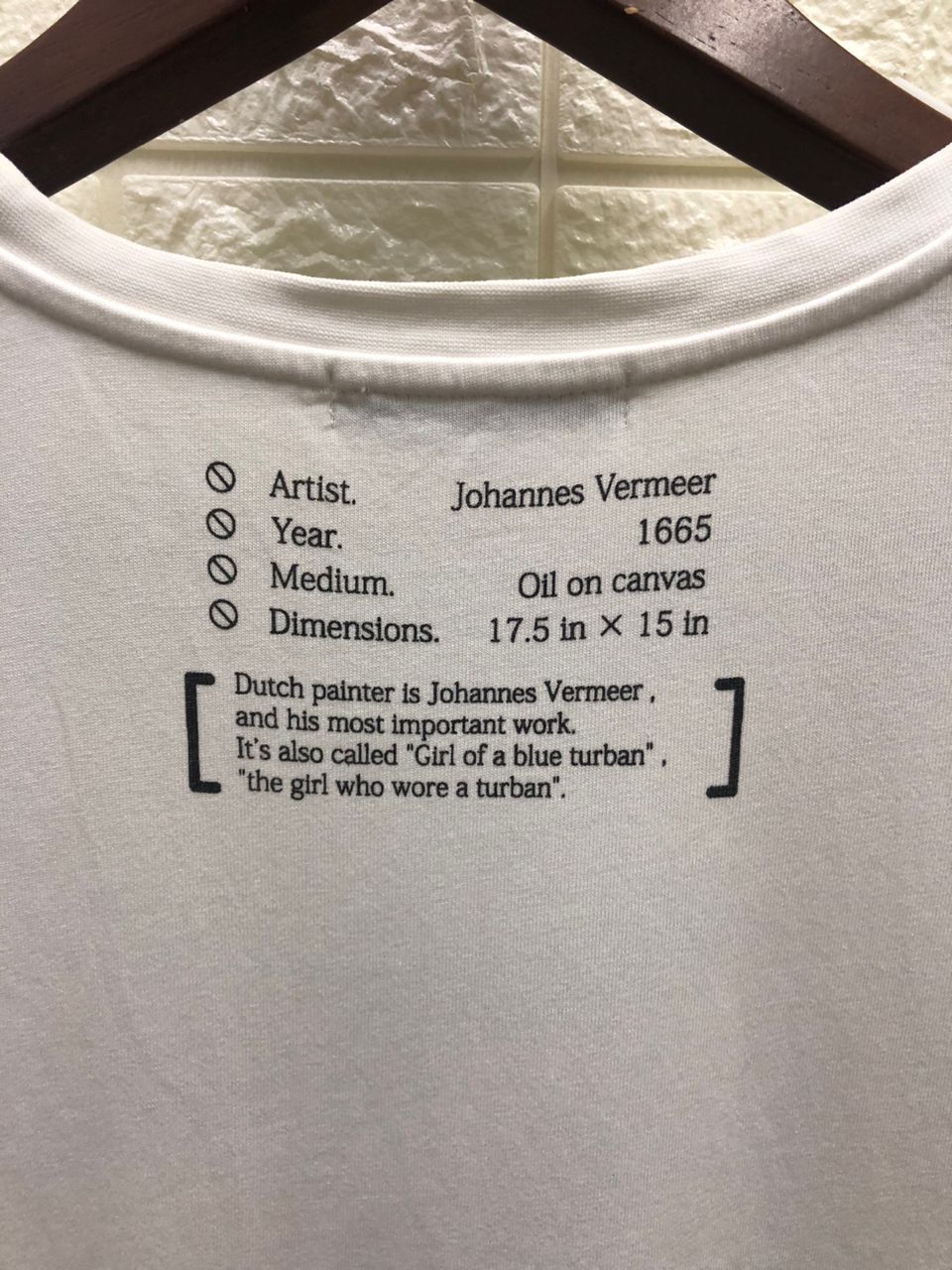 Vintage vintage Men's Melrose Johannes Vermeer Girl With A Pearl Size US L / EU 52-54 / 3 - 3 Thumbnail