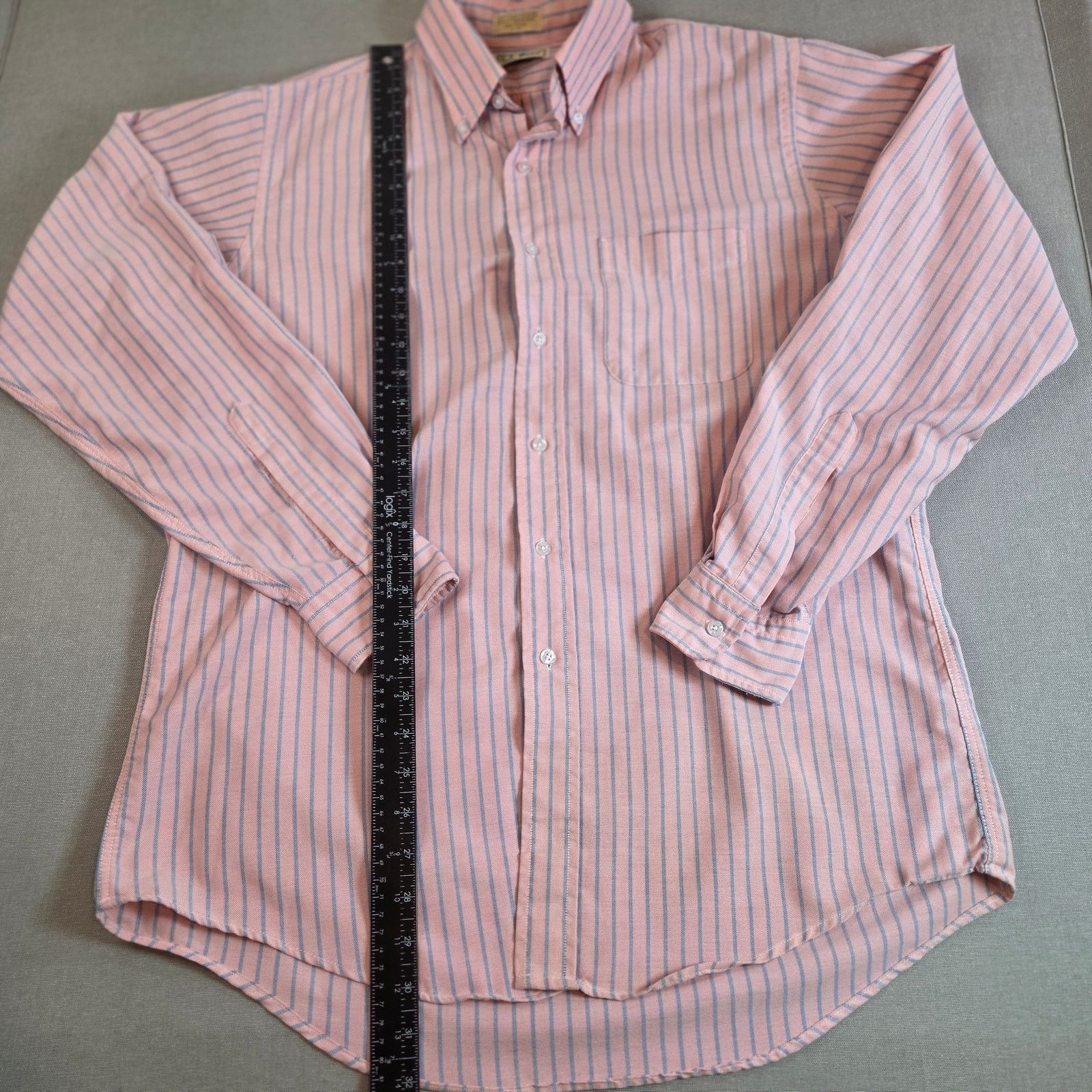 L.L. Bean Vintage L.L. Bean USA Stripe Shirt 16-35 Size US M / EU 48-50 / 2 - 6 Thumbnail