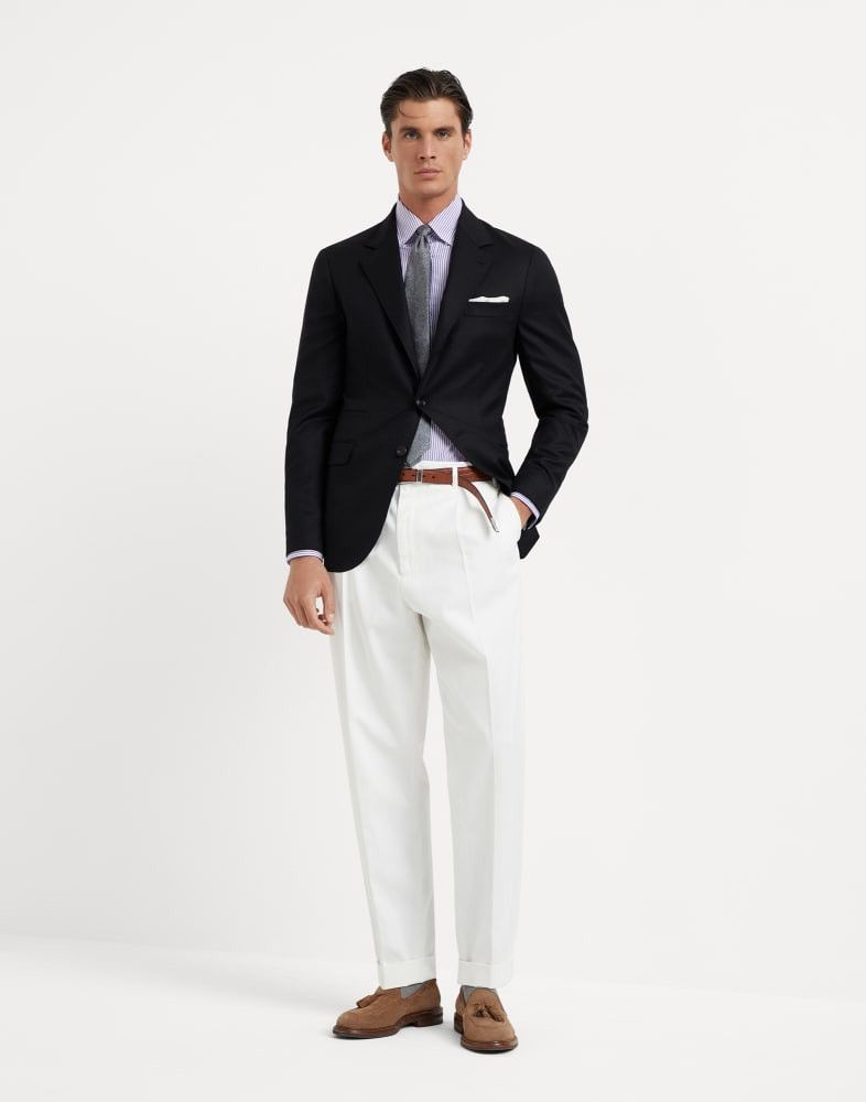 Brunello Cucinelli o1w1db10825 Suit-Type Jacket in Black Size US S / EU 44-46 / 1 - 5 Thumbnail