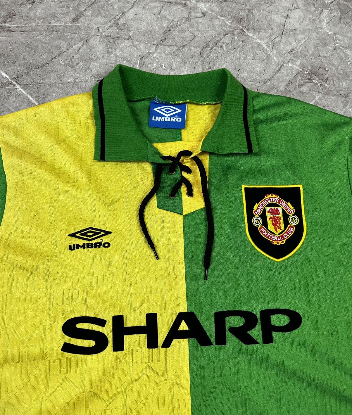 Umbro 1992/1993 Vintage Manchester United Umbro Soccer Jersey Size US L / EU 52-54 / 3 - 3 Thumbnail