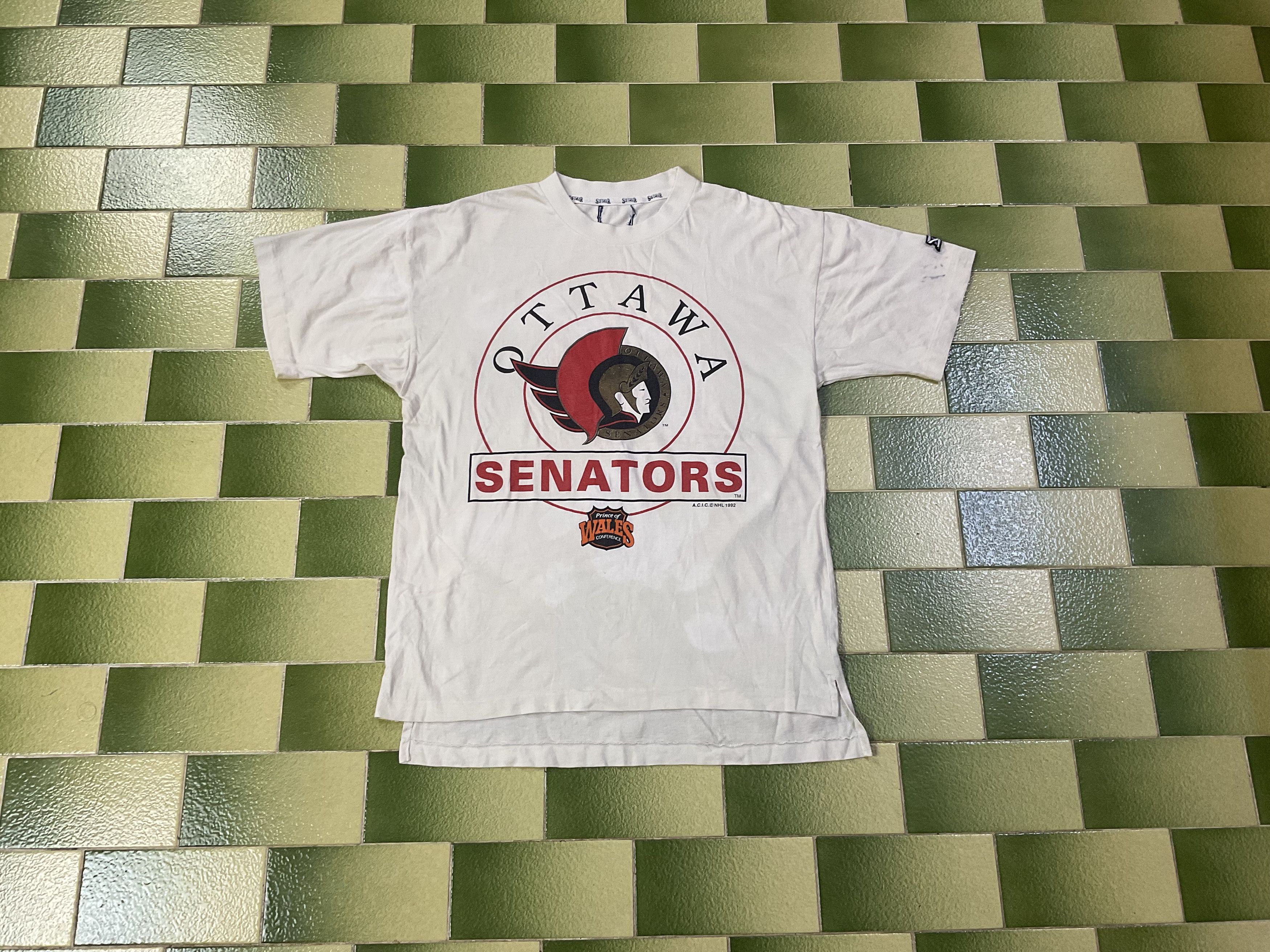 NHL Vintage 1992 NHL Ottawa Senators Wales Conference T-Shirt Size US L / EU 52-54 / 3 - 1 Thumbnail