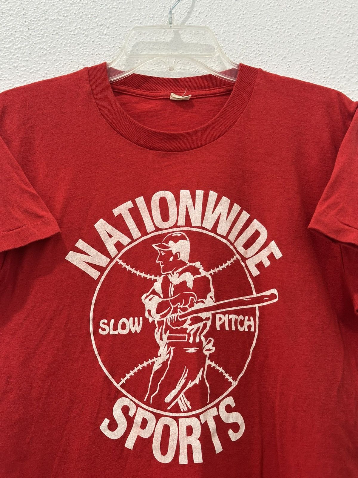 Vintage Vintage 80s Slowpitch Tee Single Stitch 1980’s Screen Stars Size US L / EU 52-54 / 3 - 2 Thumbnail