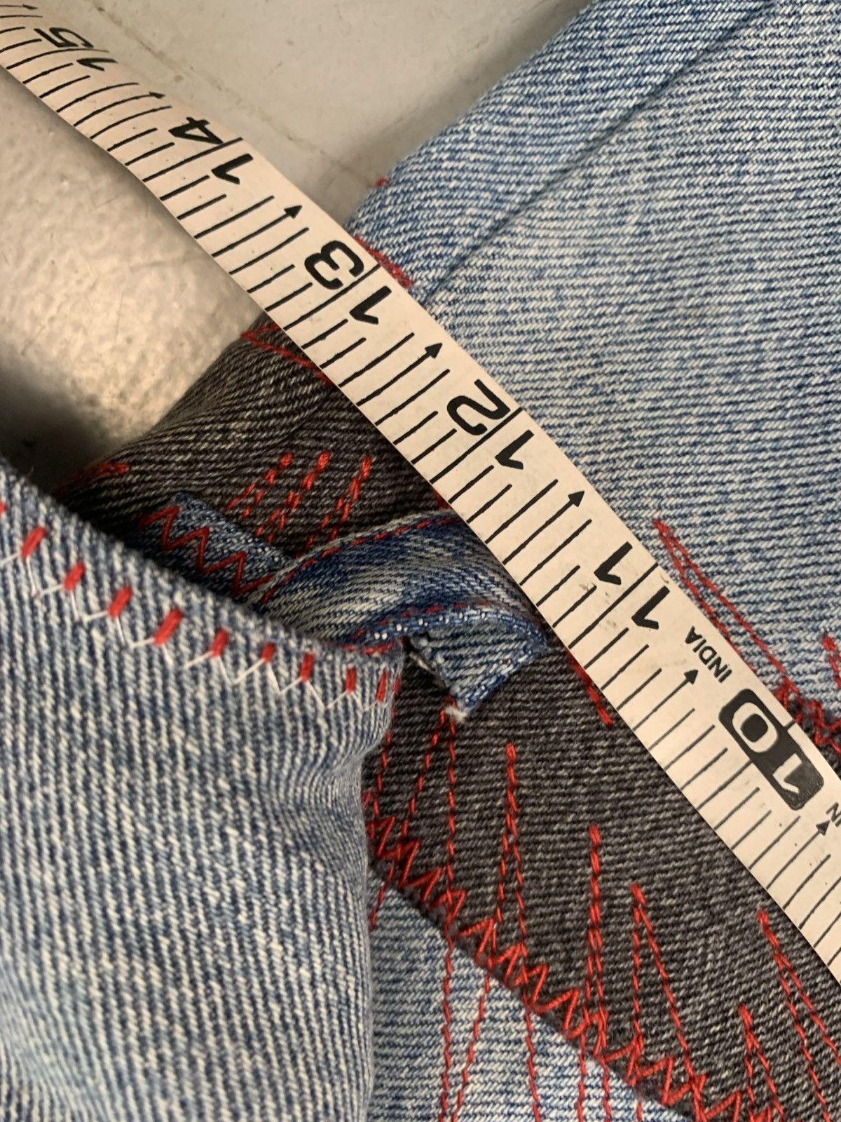 Levi's Vintage upcycled custom baggy denim Size US 32 / EU 48 - 11 Thumbnail