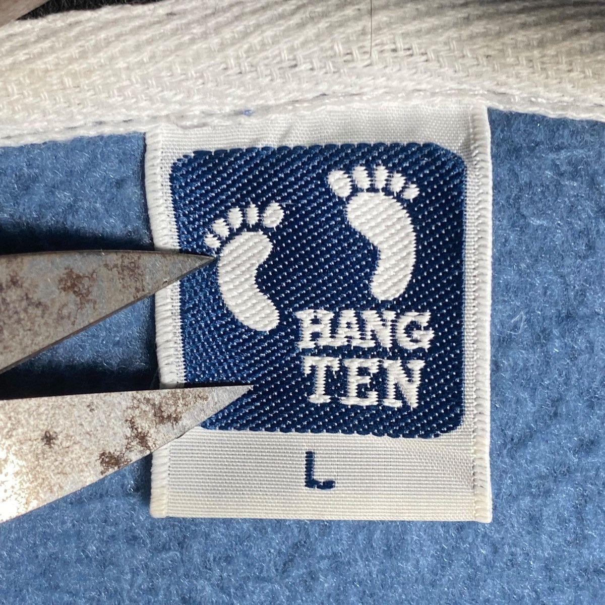 Hang Ten × Vintage Vintage Hang Ten Full Zip Hoodie Blue Pullover Jumper L Size US L / EU 52-54 / 3 - 5 Thumbnail
