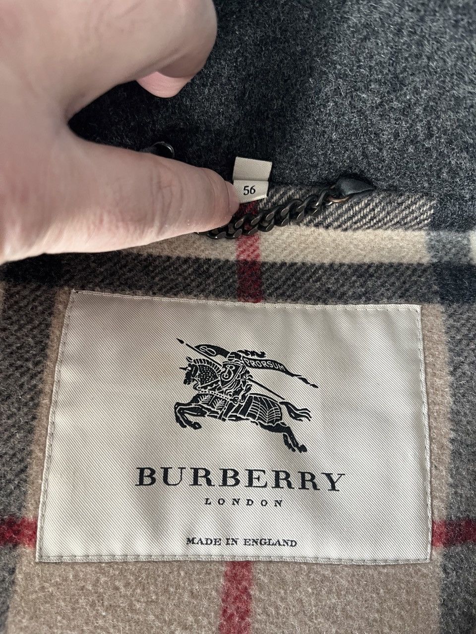 Burberry Burberry Wool Duffle Coat Size US XL / EU 56 / 4 - 2 Thumbnail