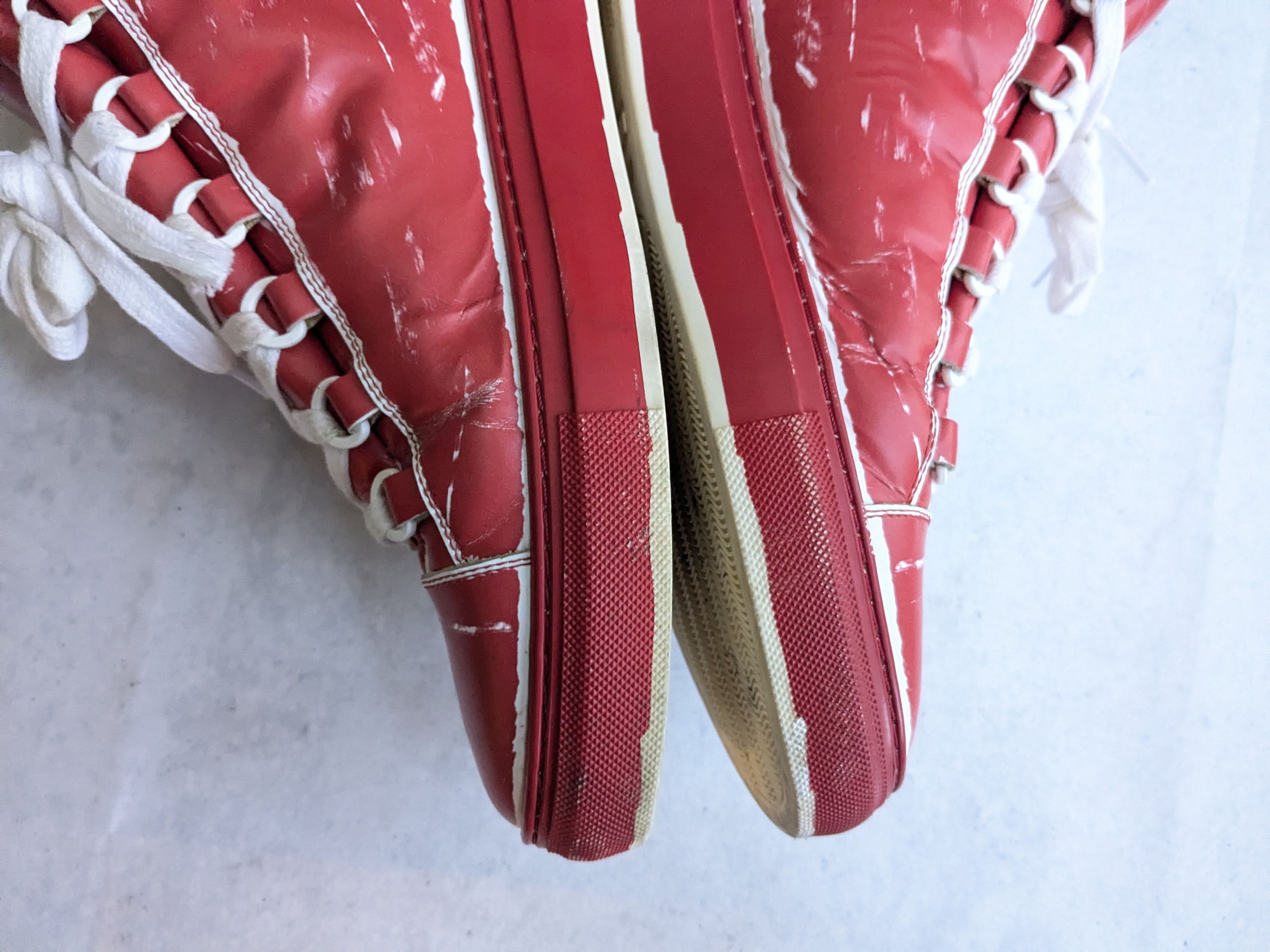 Balenciaga Balenciaga Arena Sneakers Red White 10 High Tops Leather Size US 10 / EU 43 - 10 Thumbnail