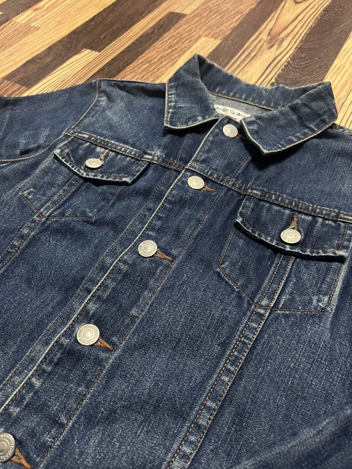 Japanese Brand Nice Claup Women’s Denim Jackets Size S / US 4 / IT 40 - 2 Thumbnail