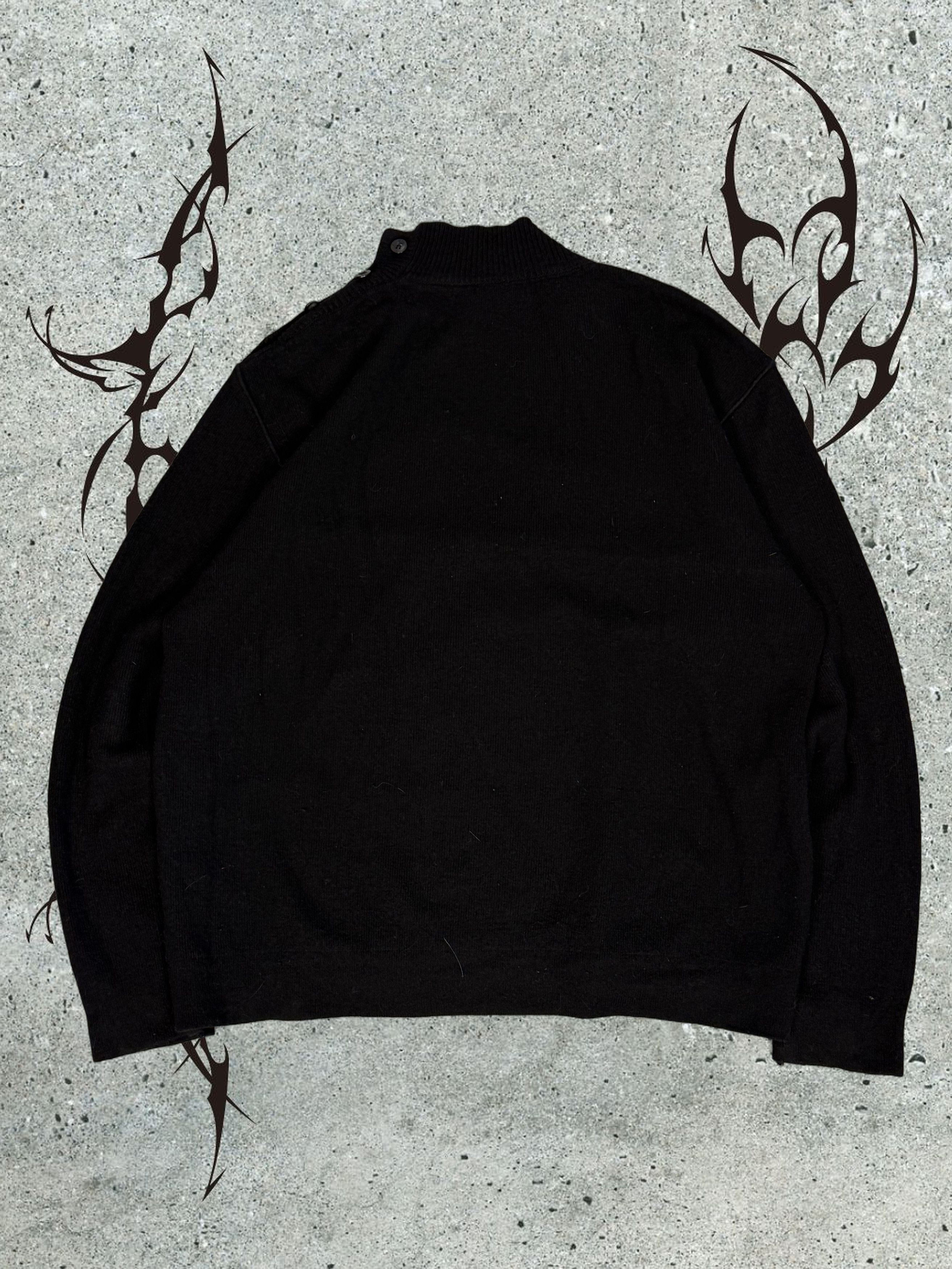 Marithe + Francois Girbaud VINTAGE M+FG MOCKNECK TURTLENECK ASYMMETRIC KNIT Size US XL / EU 56 / 4 - 2 Thumbnail