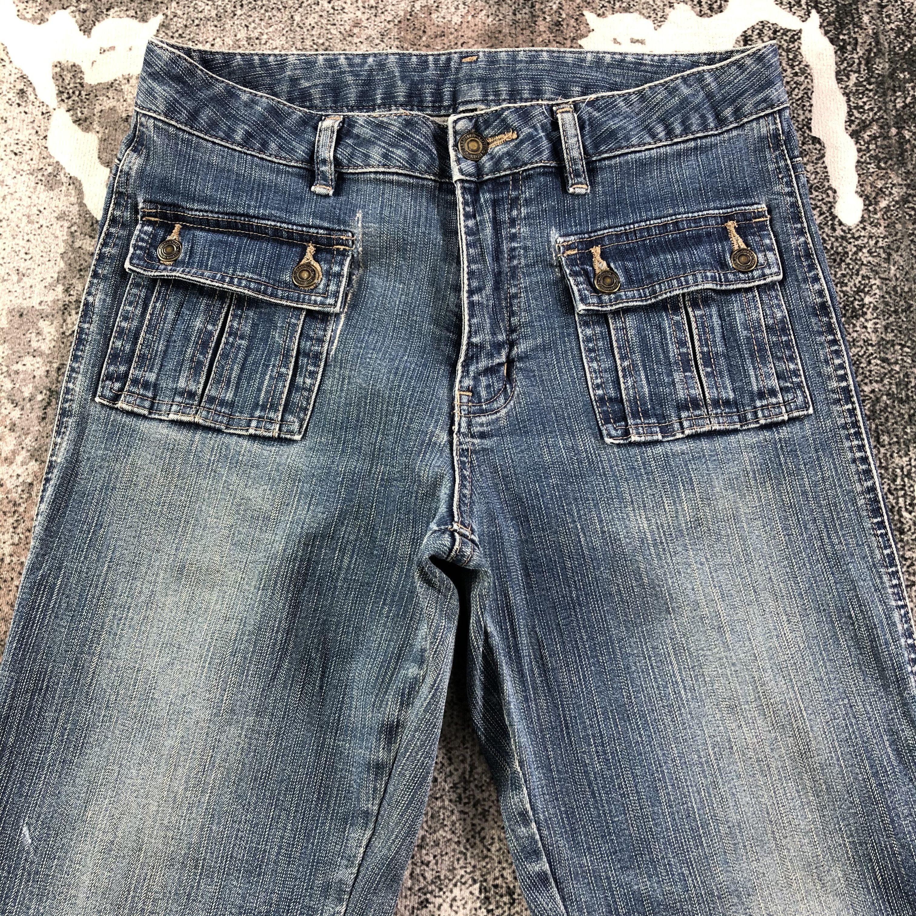 Japanese Brand Japanese Bush Pants Jeans Faded Blue Denim KJ1532 Size US 28 / EU 44 - 3 Thumbnail