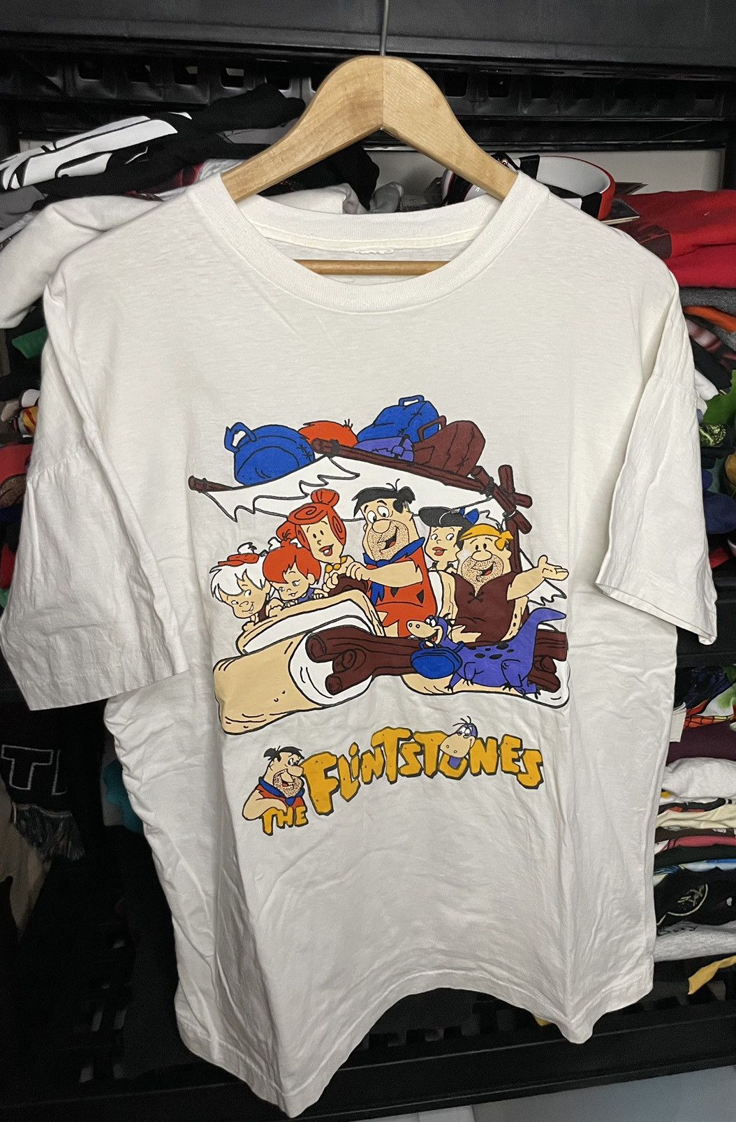 Vintage 90s The Flintstones Cartoon Graphic T-shirt
