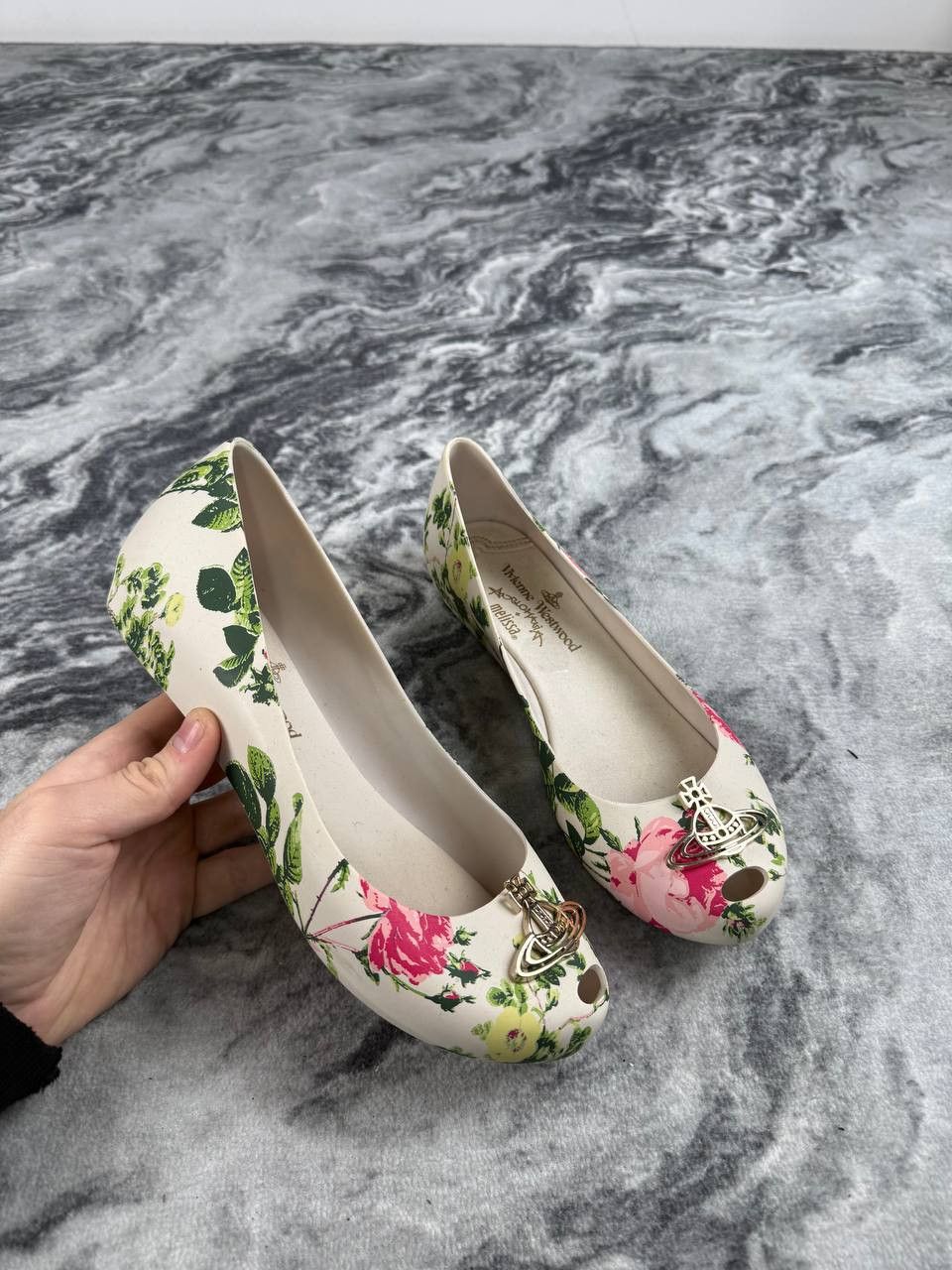 Vivienne Westwood Vivienne Westwood Anglomania x Melissa Floral Flats Size US 9 / IT 39 - 1 Thumbnail