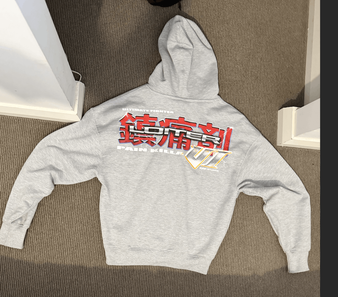 Vintage Loiter Grey Full Zip Graphic Hoodie Size US XS / EU 42 / 0 - 4 Thumbnail