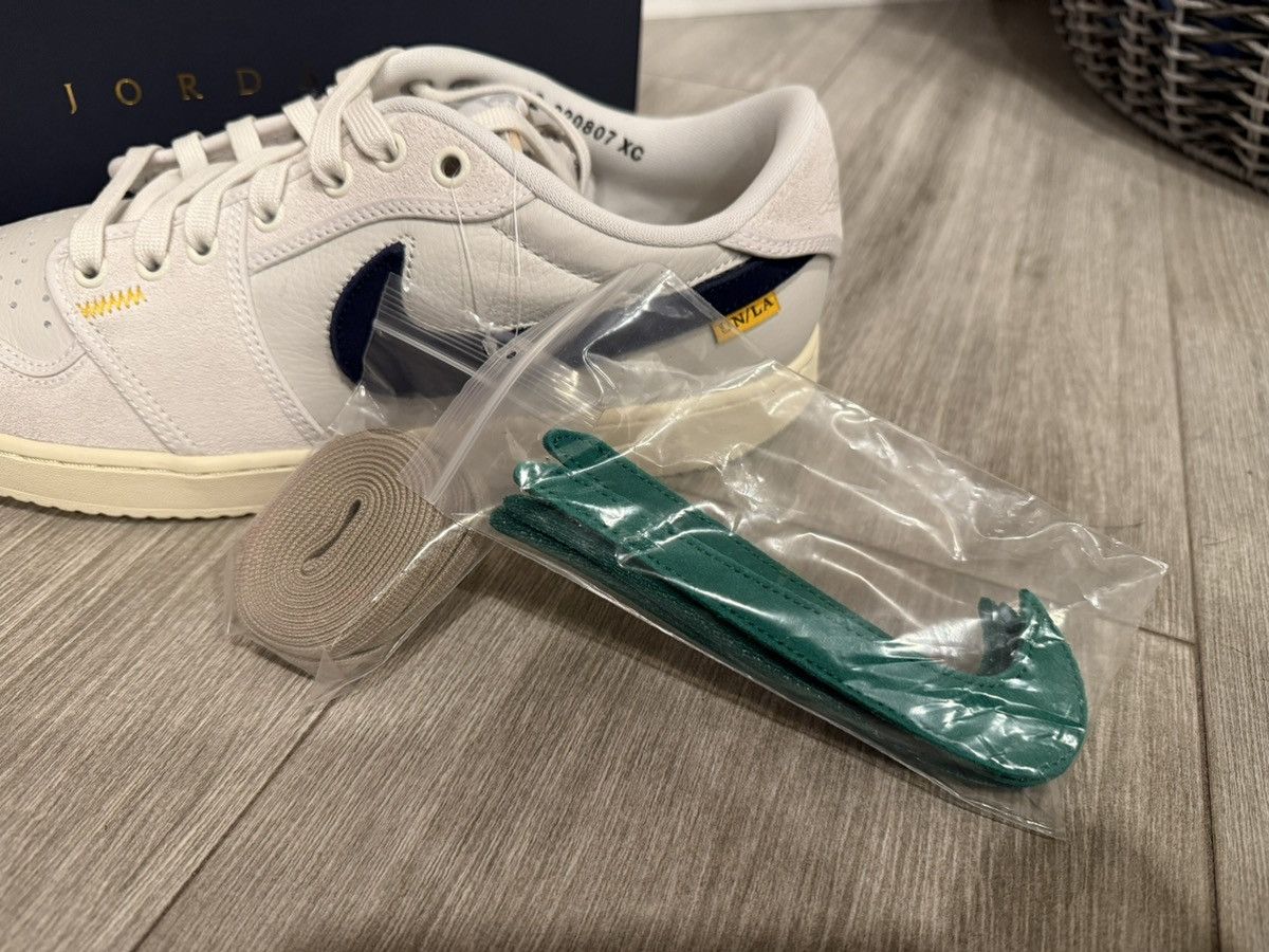 Jordan Brand × Union LA Union LA Air Jordan 1 KO Low SP Leather Sail Muslin Grey 12 Size US 12 / EU 45 - 9 Thumbnail
