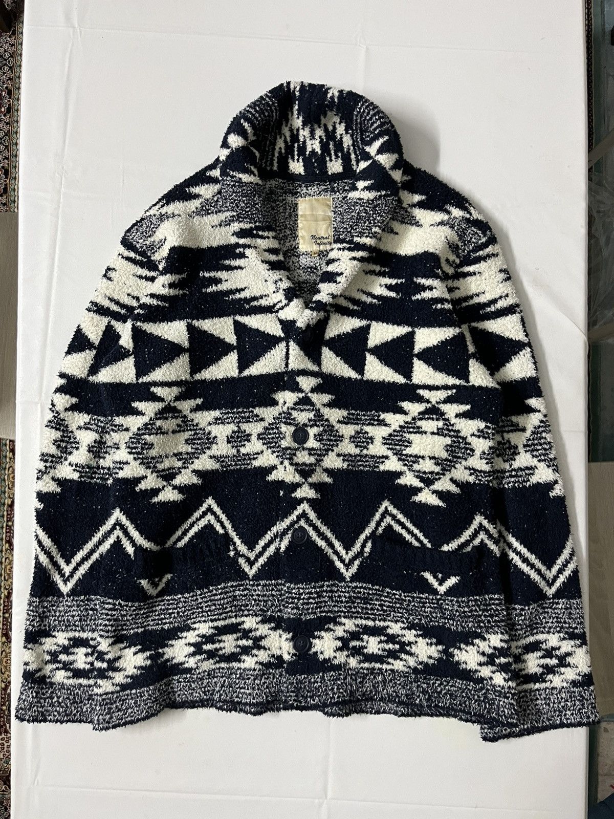 If Six Was Nine 💥Offer Me💥Neutral Infinity Navajo Chimaiyo Cotton Knitwear Size US M / EU 48-50 / 2 - 1 Thumbnail